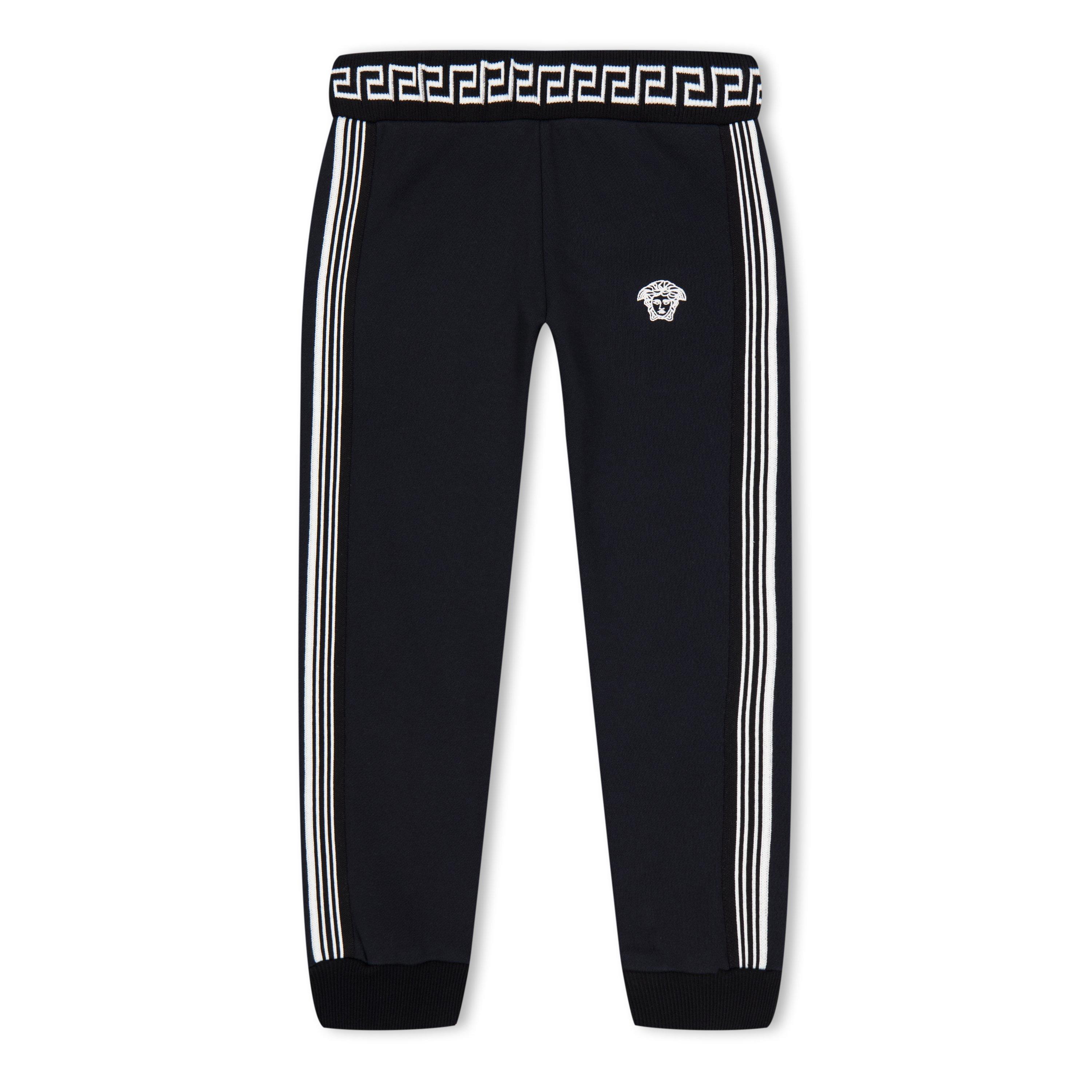Blk/Gld 6B890 - Versace - Logo Embroidered Jogging Bottoms Juniors - 1