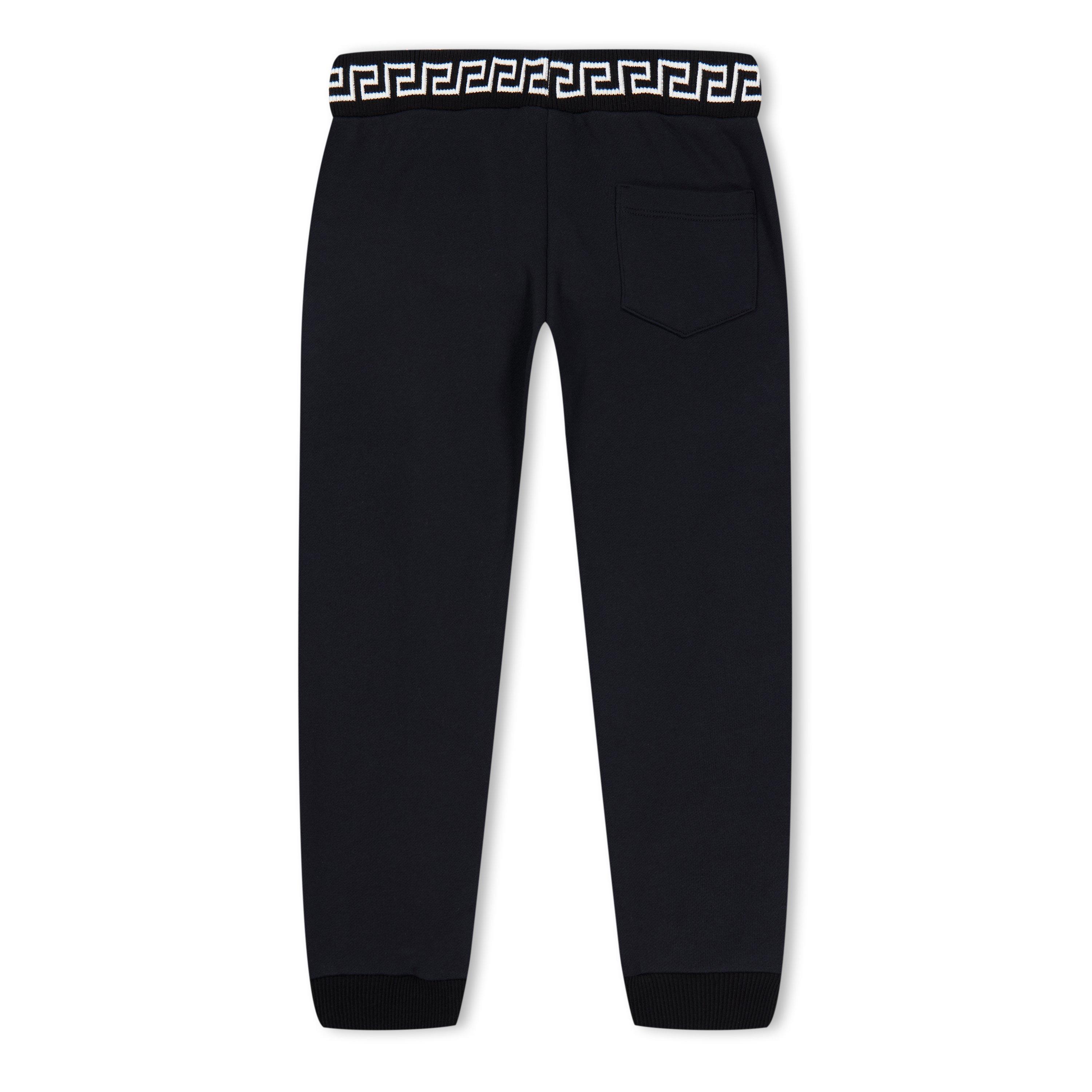 Blk/Gld 6B890 - Versace - Logo Embroidered Jogging Bottoms Juniors - 2