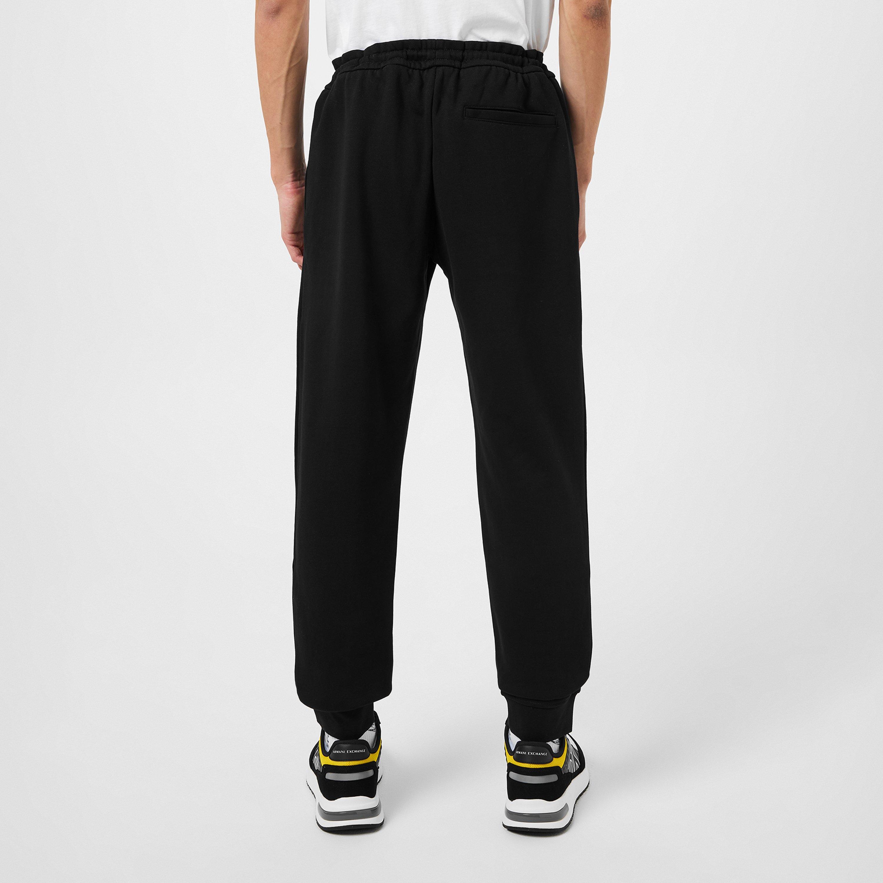 Nero - Armani Exchange - Men's Closed Hem Fleece Joggers - 3