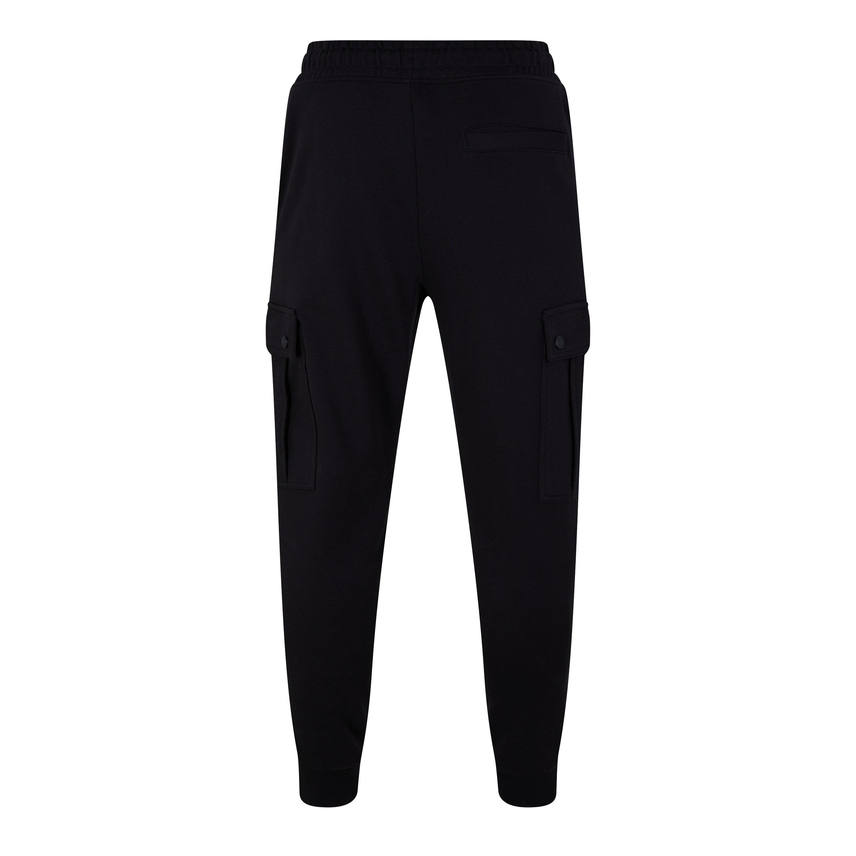 Black 001 - Boss - Men's Seteam Jog Closed Hem Fleece Jogging Bottoms - 2