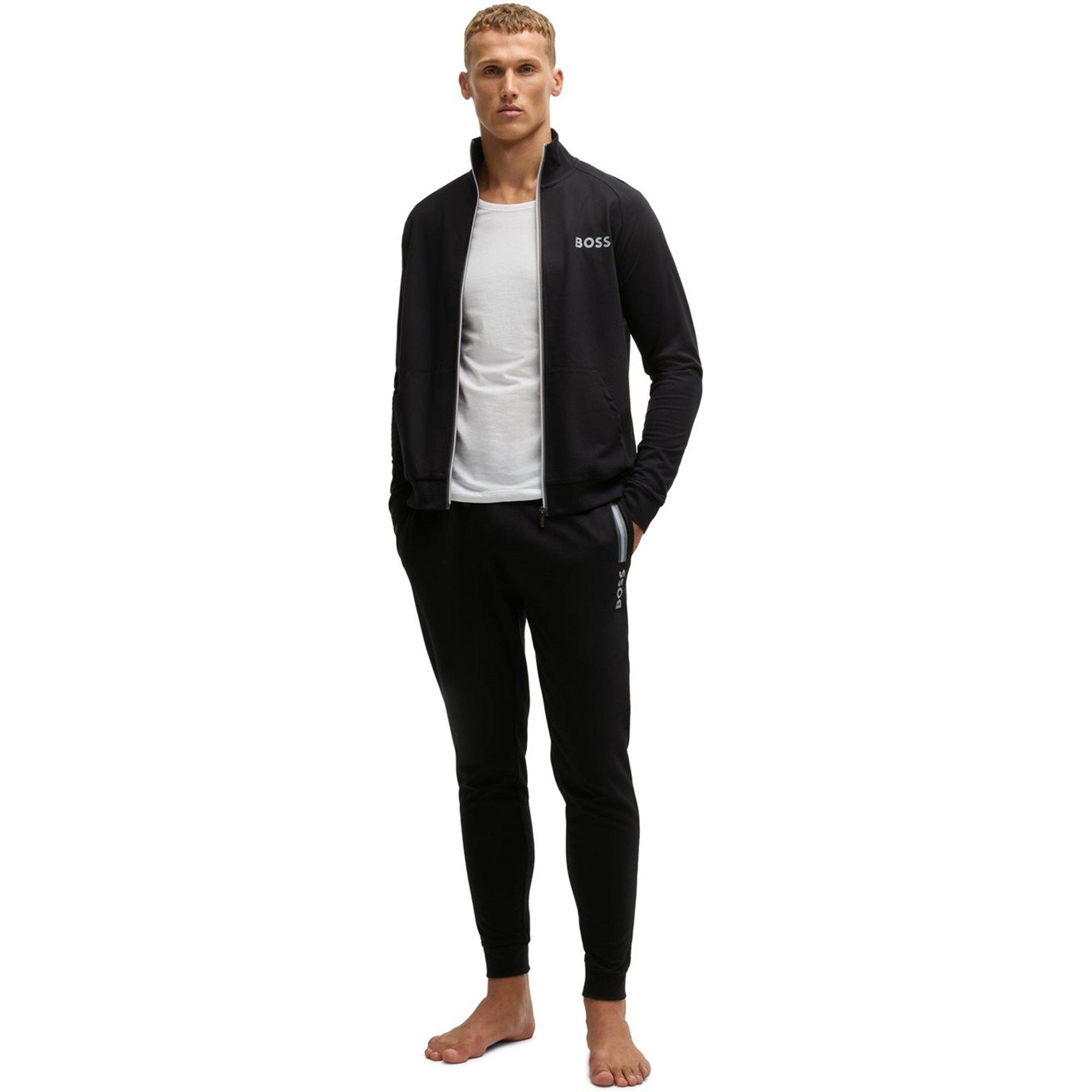 Black 002 - Boss - Men's BW Authentic Closed Hem Fleece Jogging Bottoms - 6