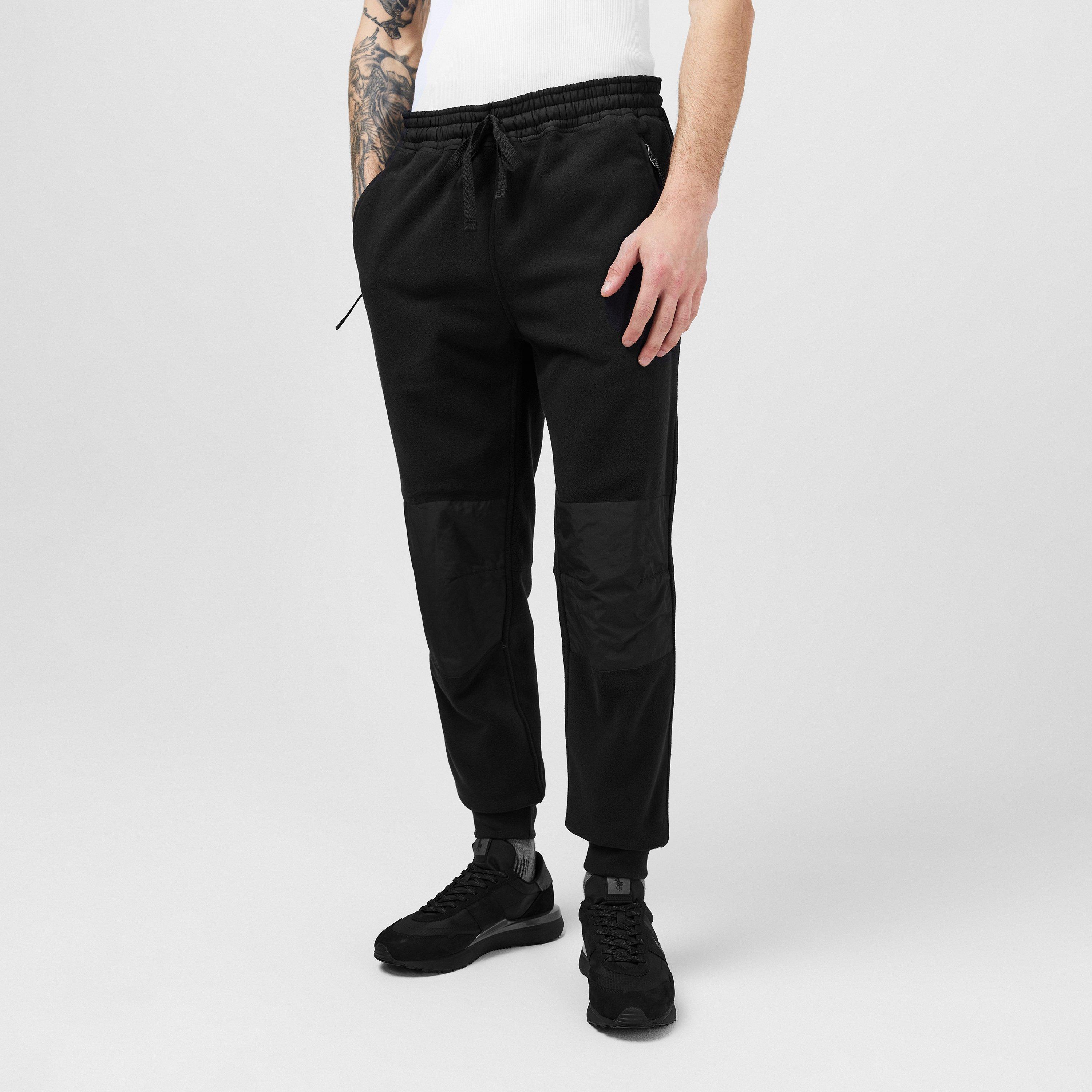 Polo Black - Polo Ralph Lauren - Mixed Media Jogging Bottoms - 3