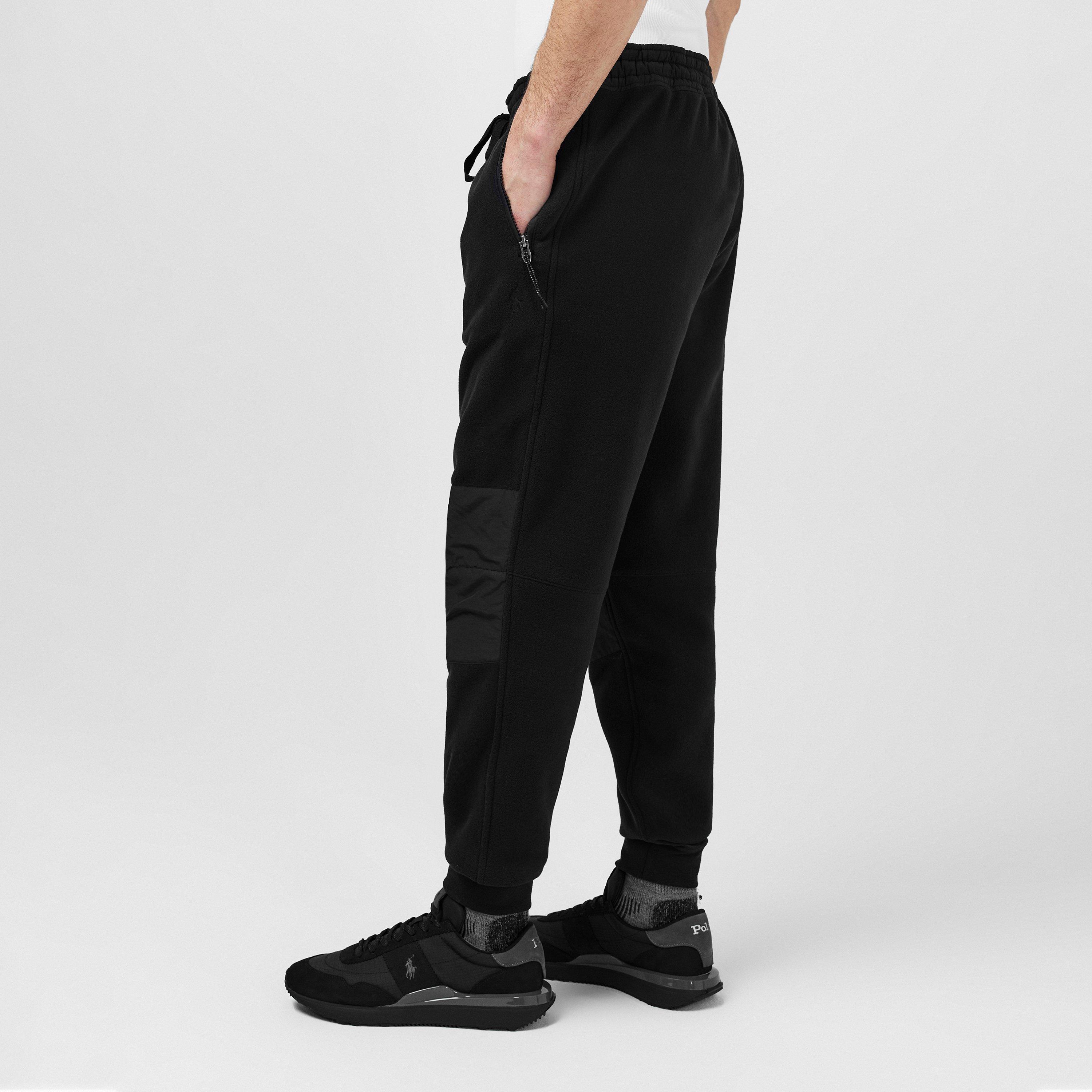 Polo Black - Polo Ralph Lauren - Mixed Media Jogging Bottoms - 5