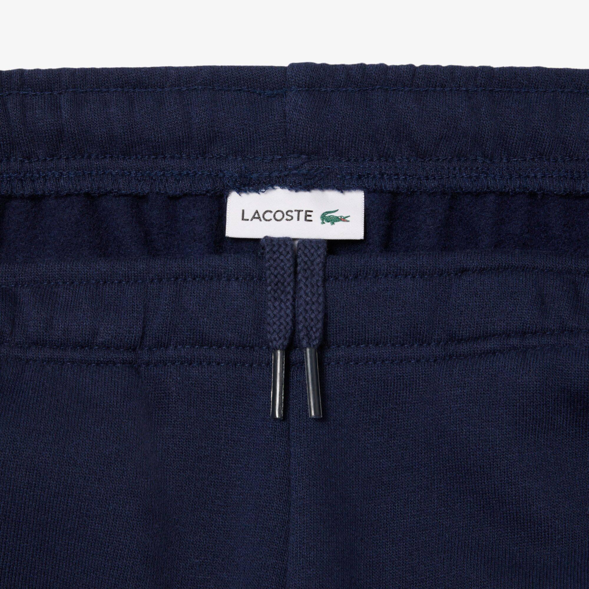 Blu Navy/Multicolore 5R3 - Lacoste - Kids' Block Closed Hem Fleece Joggers - 4