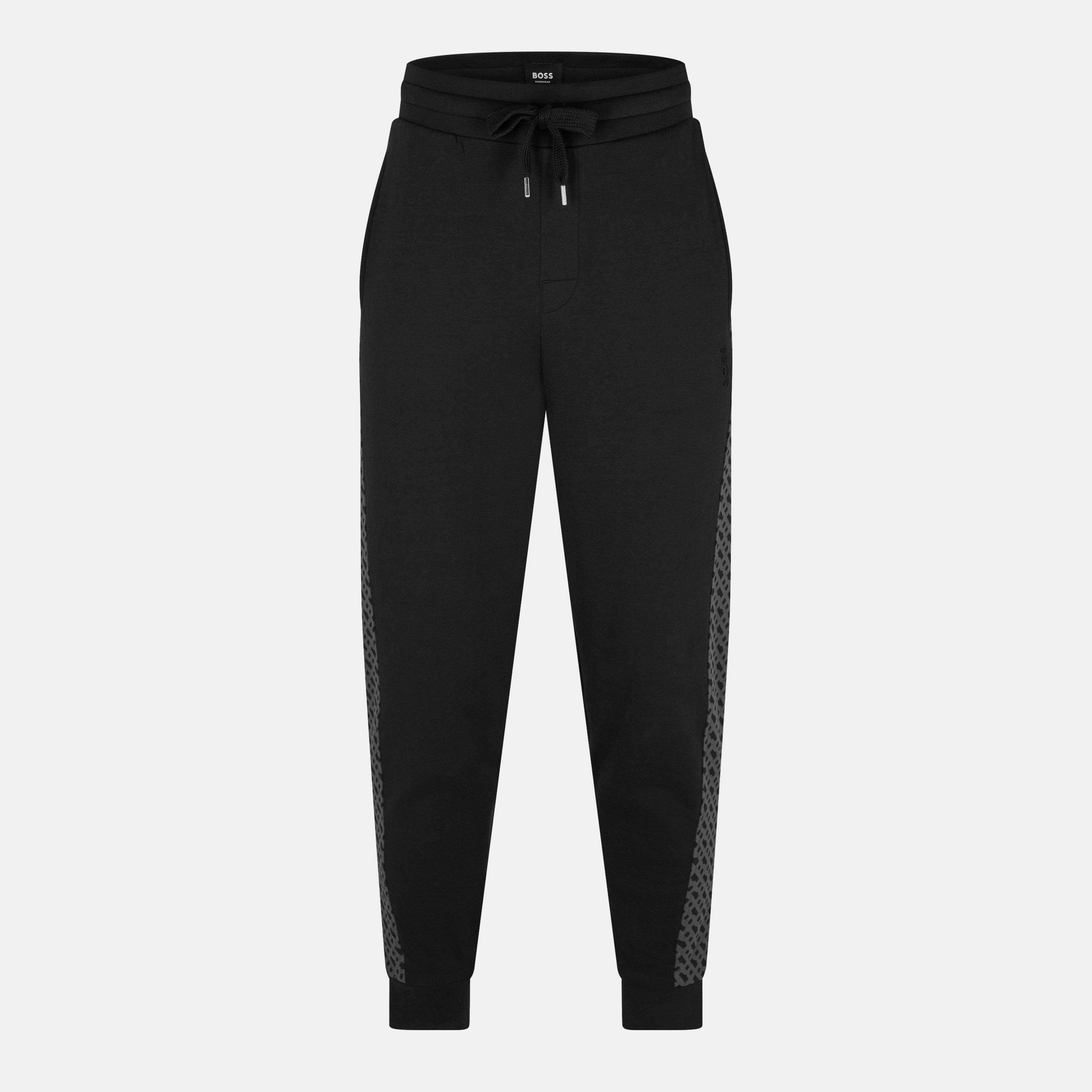 Boss Men's BW LukeMono Closed Hem Fleece Jogger Bottoms - Black 001 - M