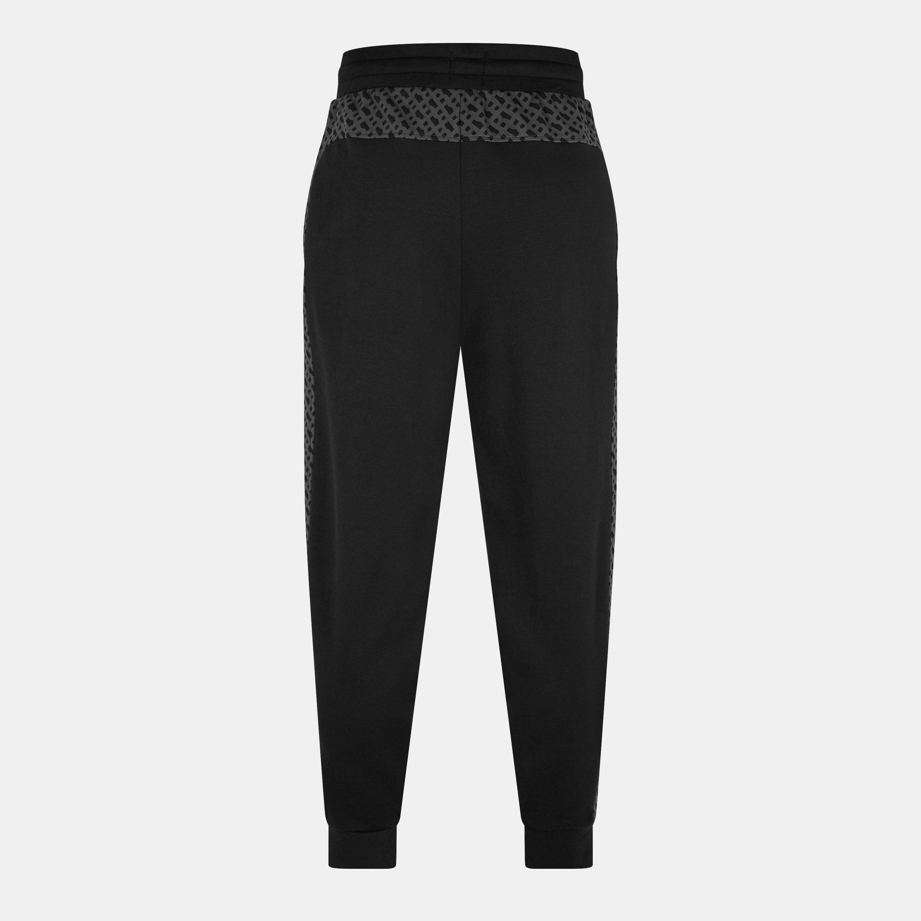 Black 001 - Boss - Men's BW LukeMono Closed Hem Fleece Jogger Bottoms - 2