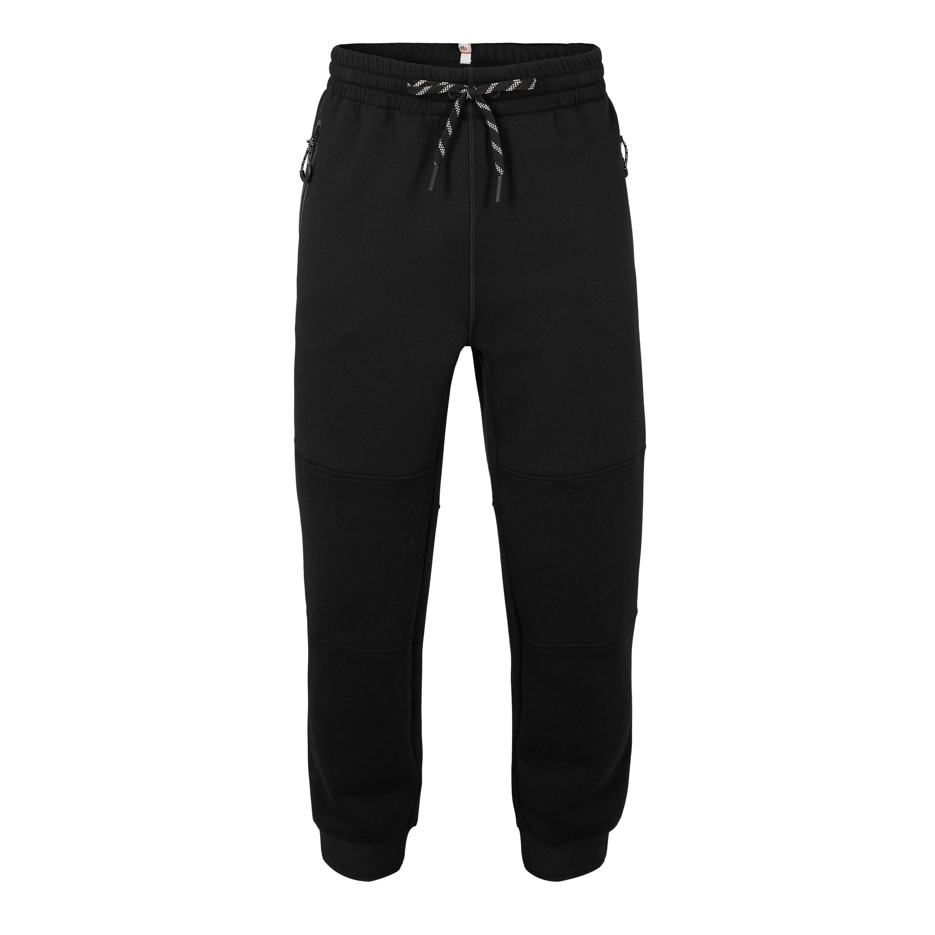 Moncler Men's Closed Hem Fleece Joggers - Black 999 - L