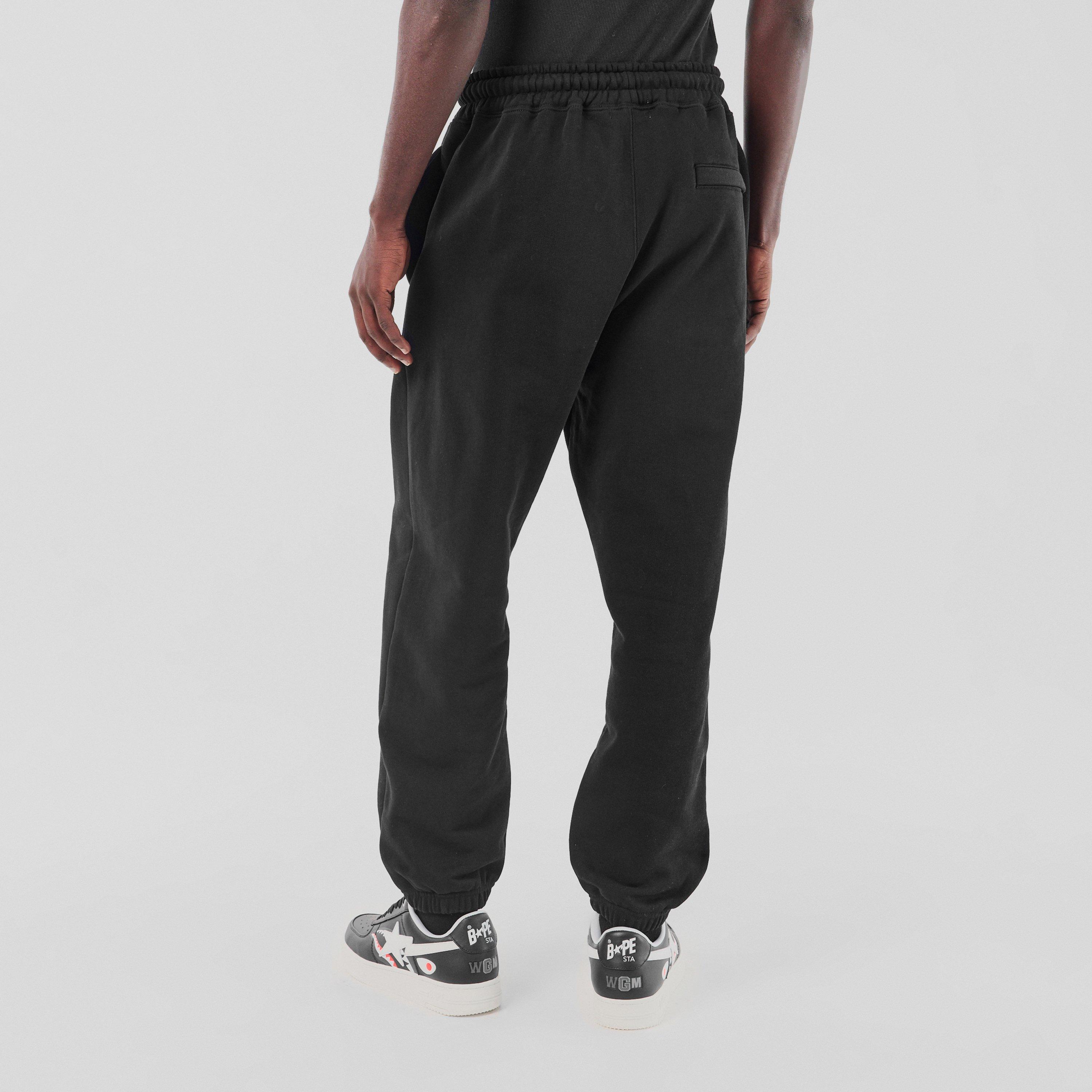 Black - A Bathing Ape - Men's Shark Closed Hem Fleece Joggers - 4