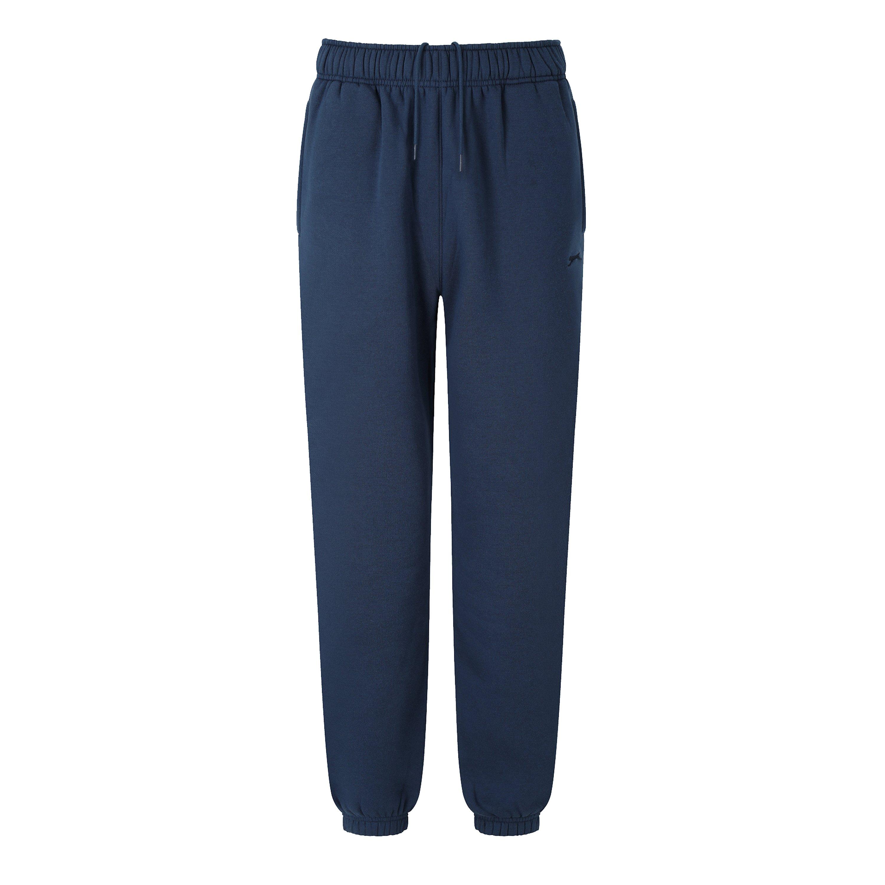 Slazenger Men's Cuffed Fleece Jogging Bottoms - Steel Blue - 2XL