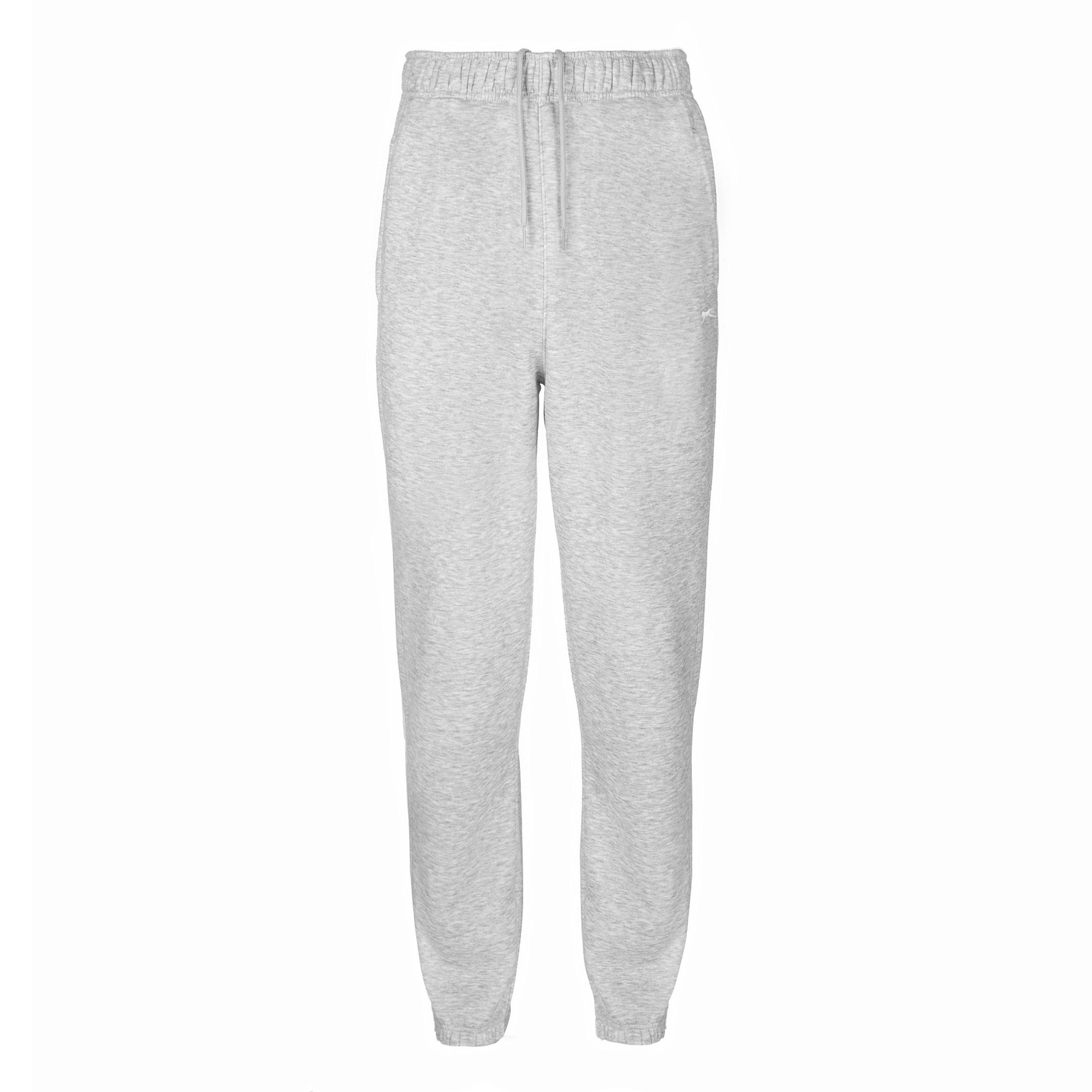 Slazenger Men's Cuffed Fleece Jogging Bottoms - Grey Marl - 2XL
