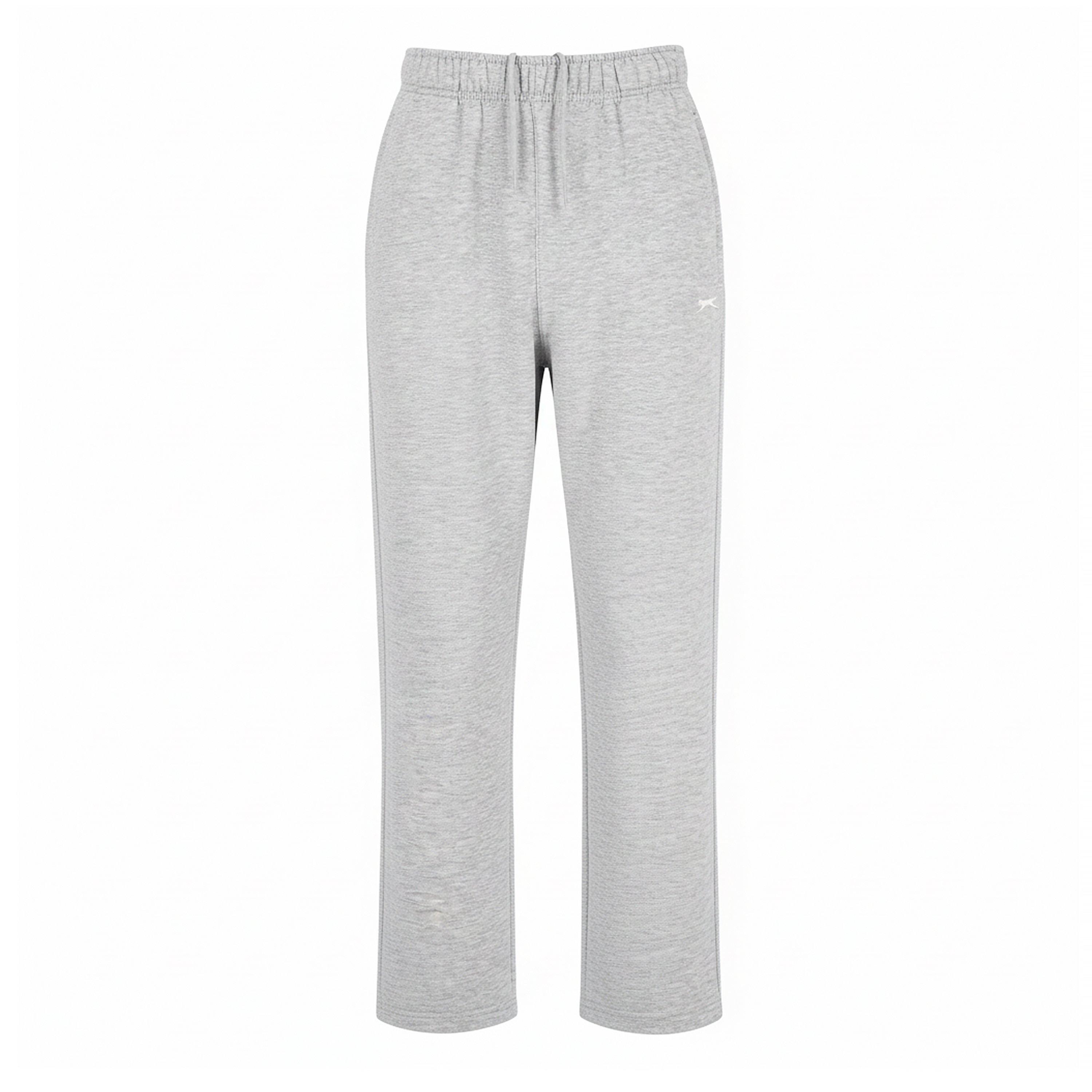 Slazenger Men's Open Hem Fleece Pants - Grey Marl - L