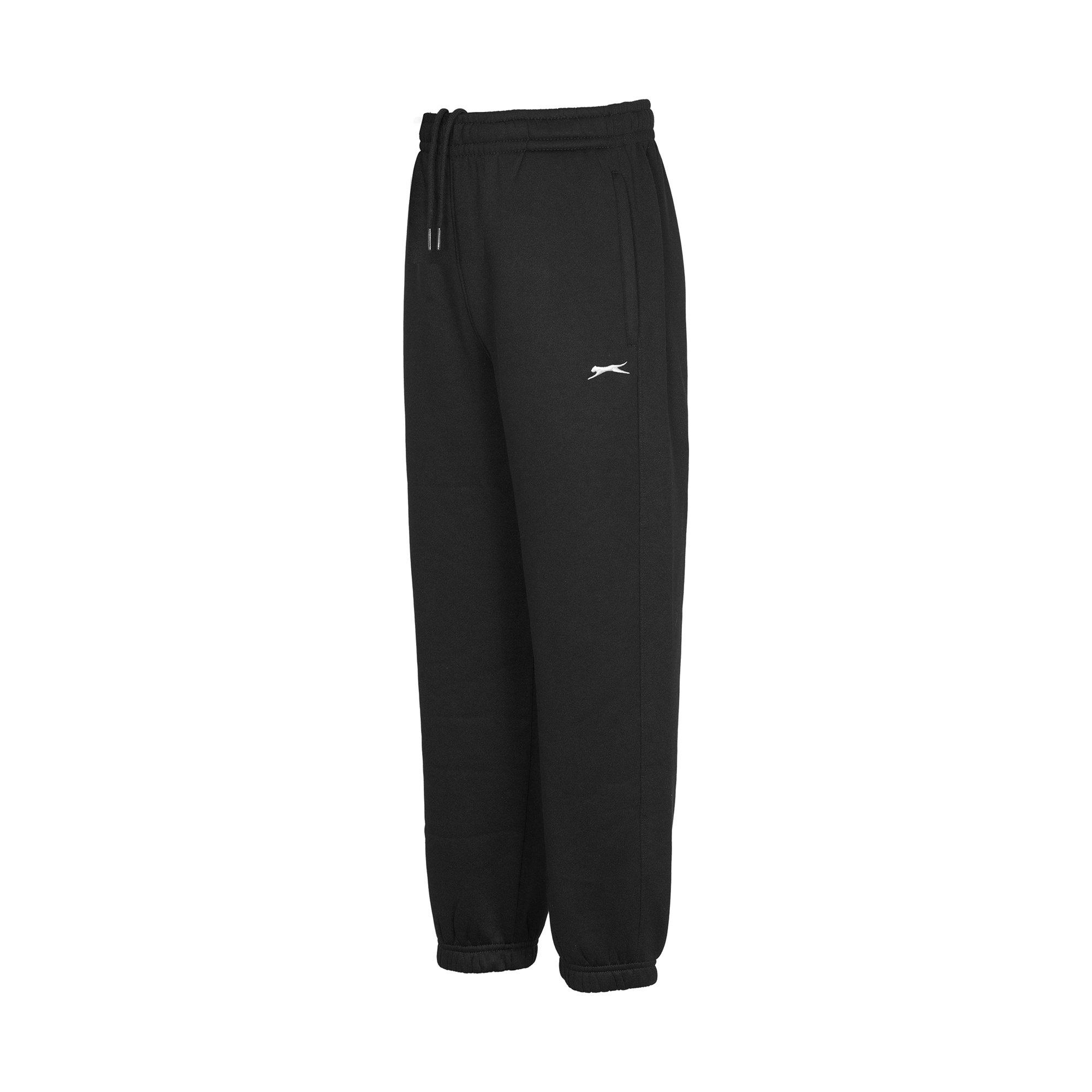 Black - Slazenger - Hem Fleece Pants Junior - 3