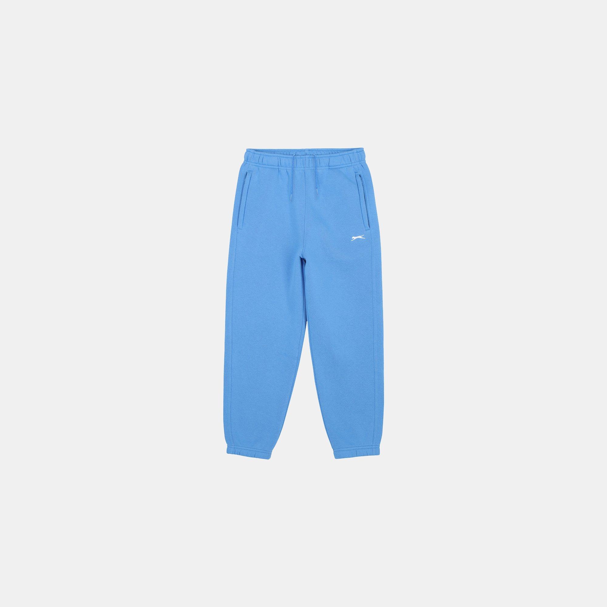Slazenger Boys Closed Hem Fleece Pants Junior - Light Blue - 13 Years