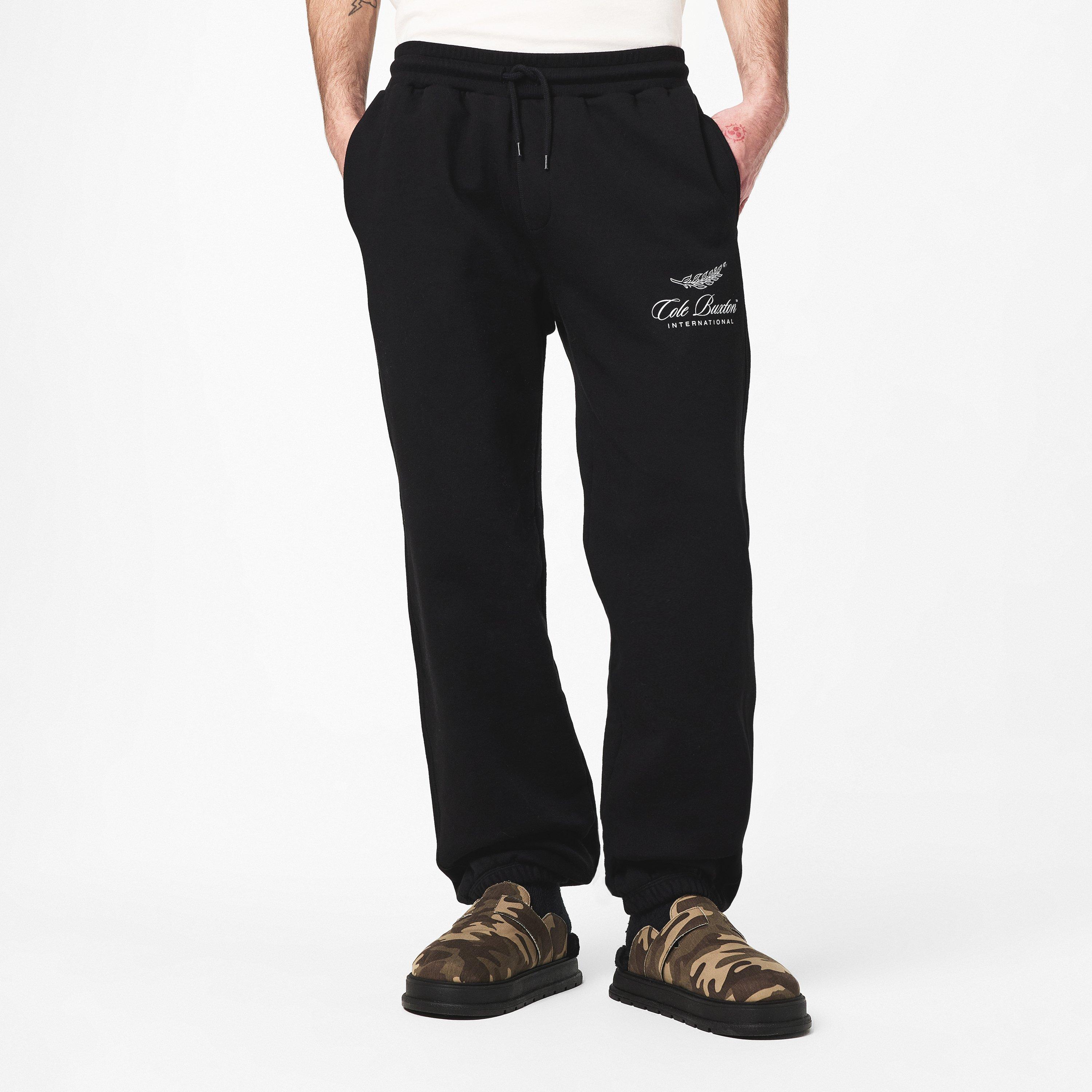 Black - Cole Buxton - Men's Inter Closed Hem Fleece Joggers - 3