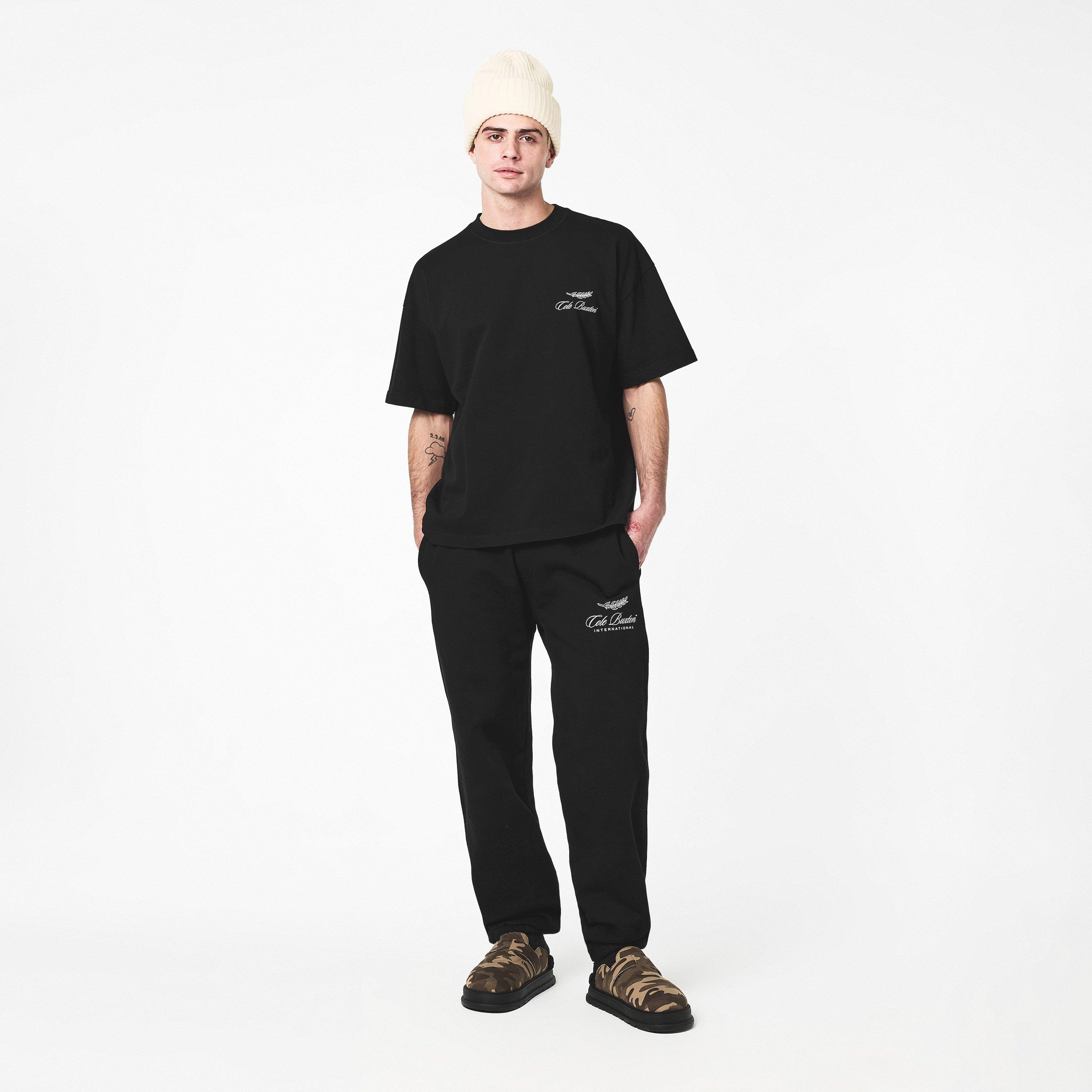 Black - Cole Buxton - Men's Inter Closed Hem Fleece Joggers - 6