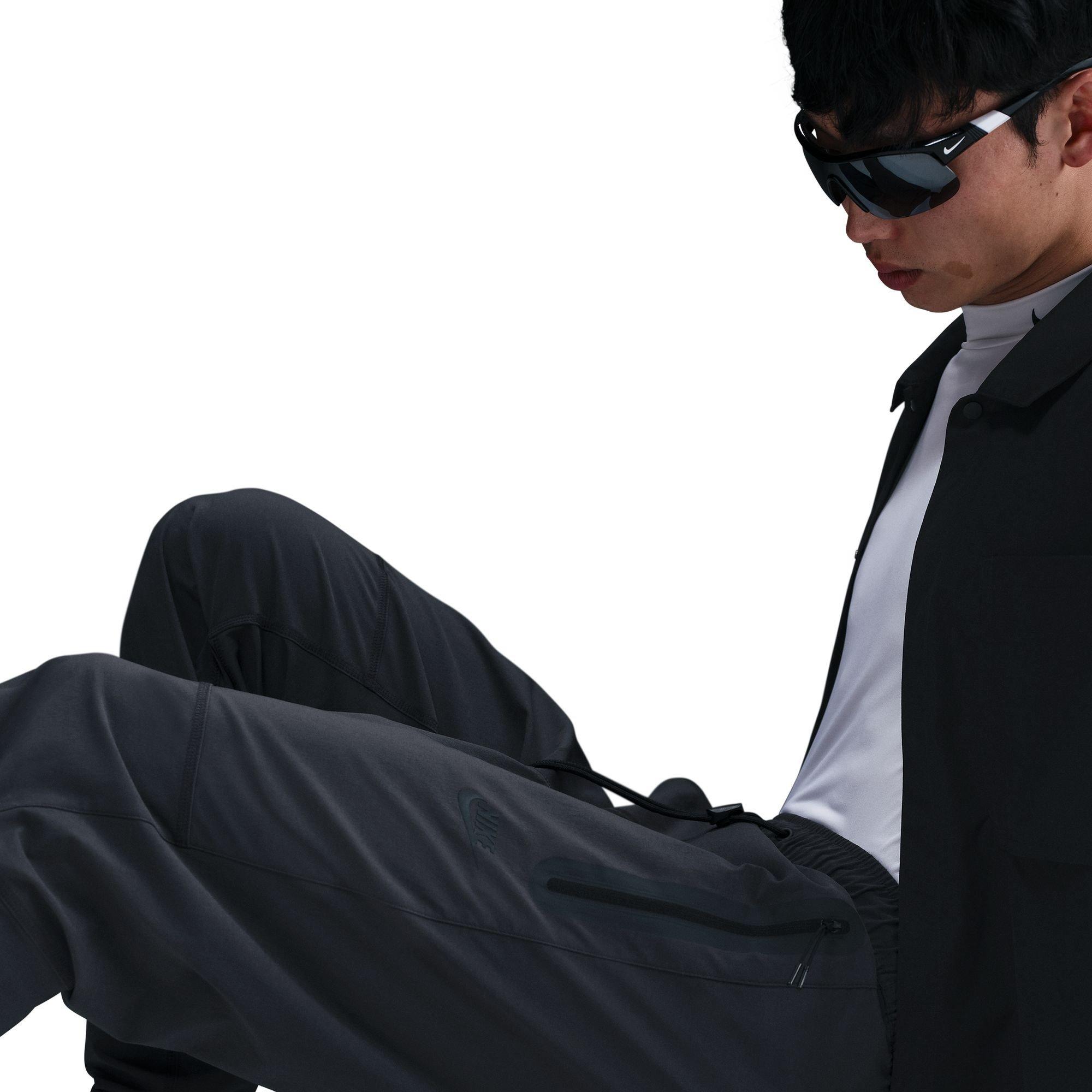 Grey - Nike - Men's Closed Hem Fleece Joggers - 5