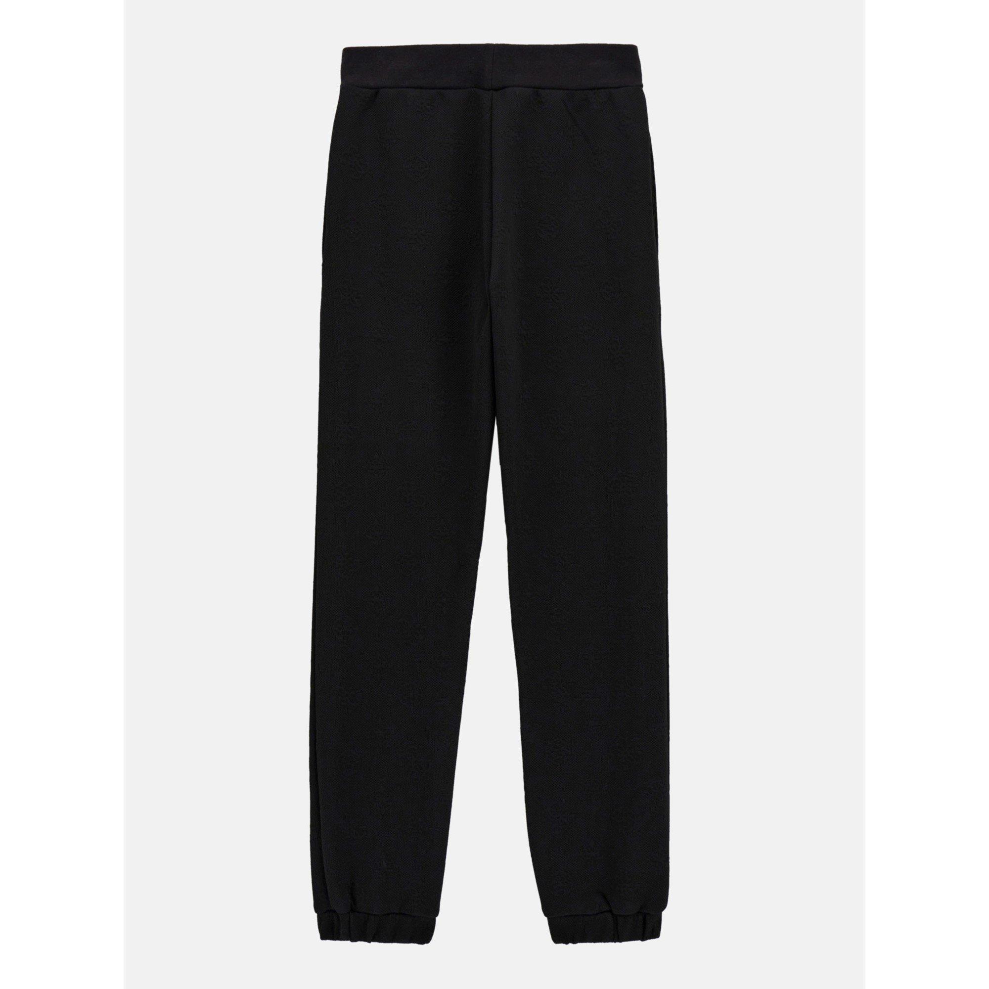 Guess Girls Kids' Logo Closed Hem Fleece Joggers - Peony Blk Fj8a - 14Y