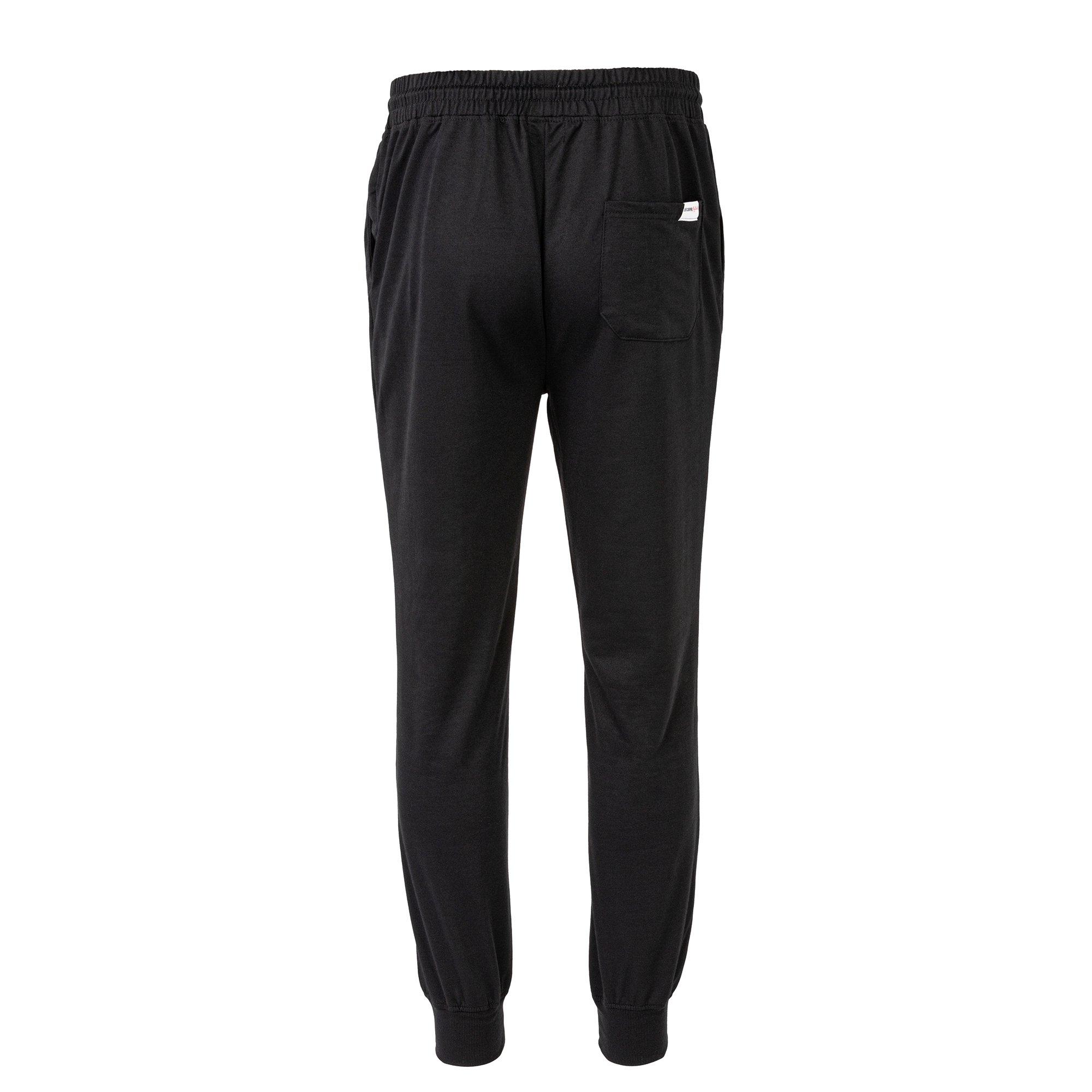 Black - Lee Cooper - LC Fleece Jogging Bottoms Mens - 2
