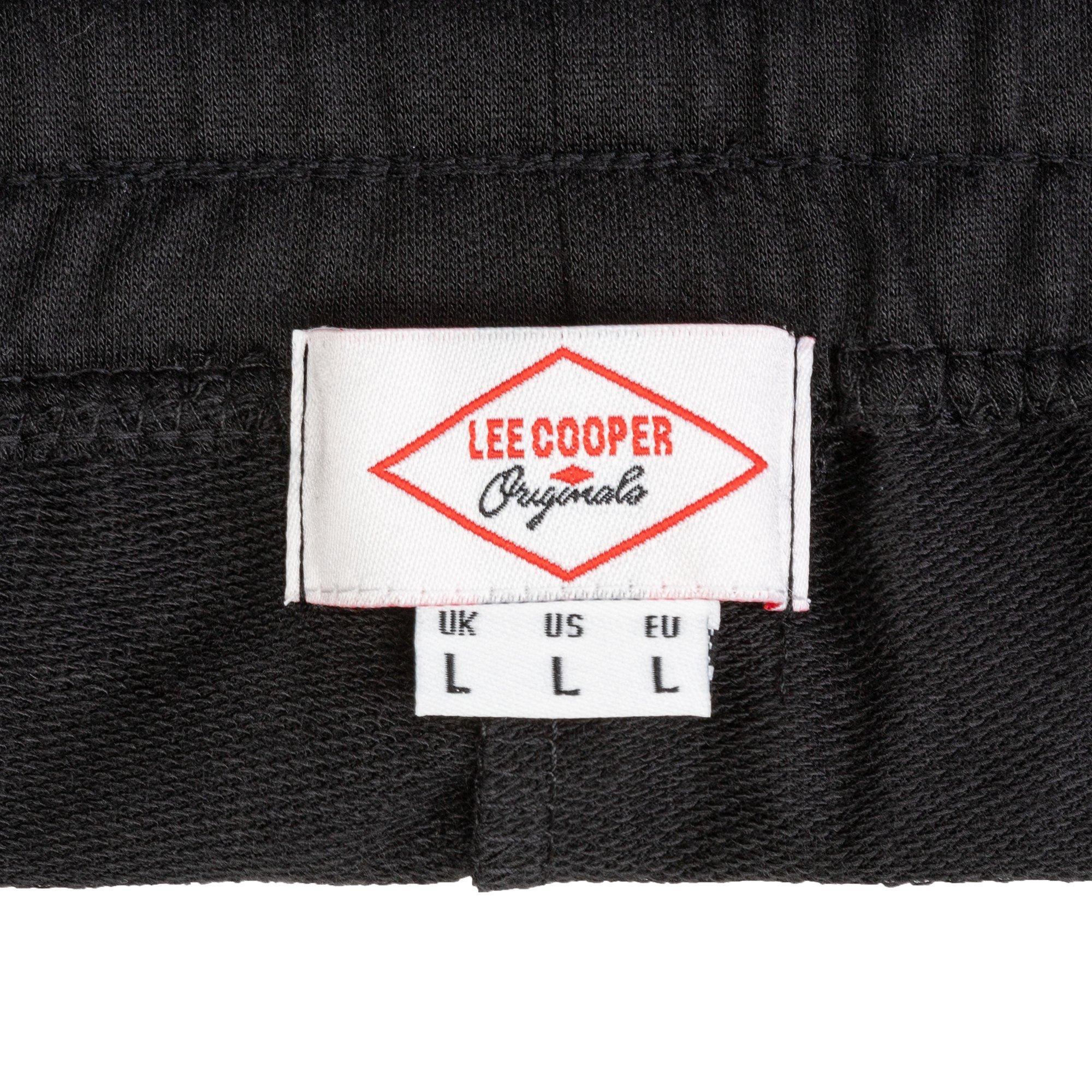 Black - Lee Cooper - LC Fleece Jogging Bottoms Mens - 6