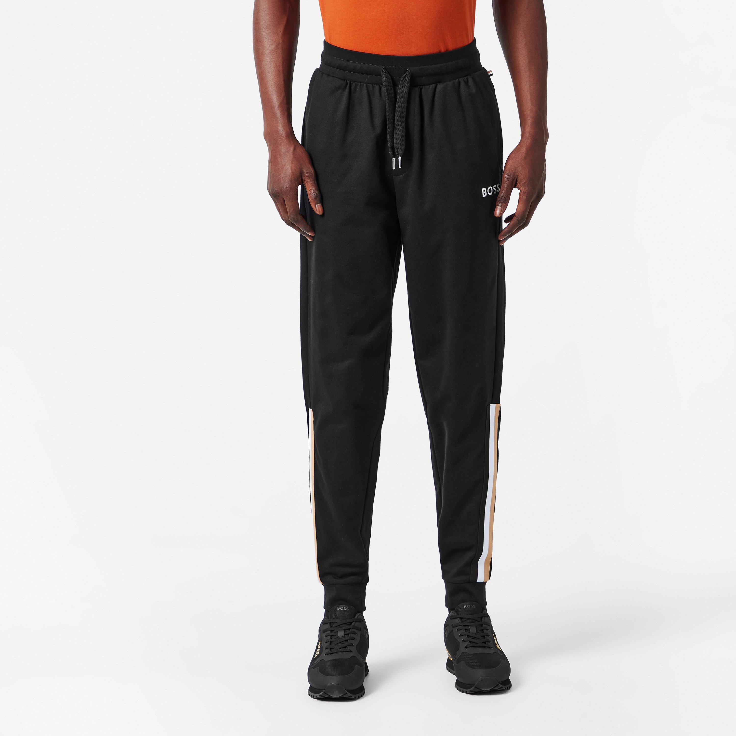 Schwarz - Boss - Iconic Closed Hem Fleece Joggers - 3