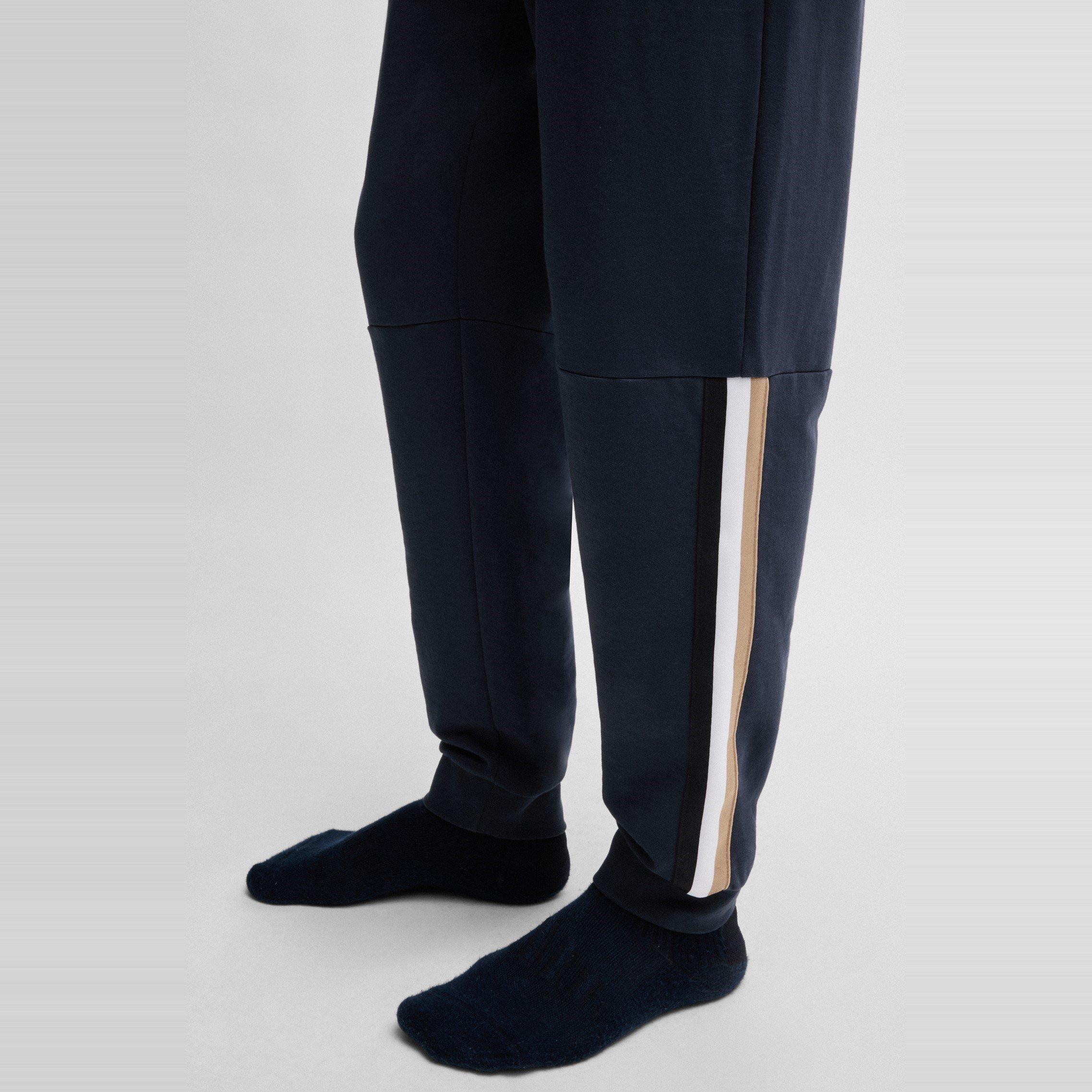 Navy - Boss - Mens BOSS Iconic Closed Hem Fleece Joggers - 4