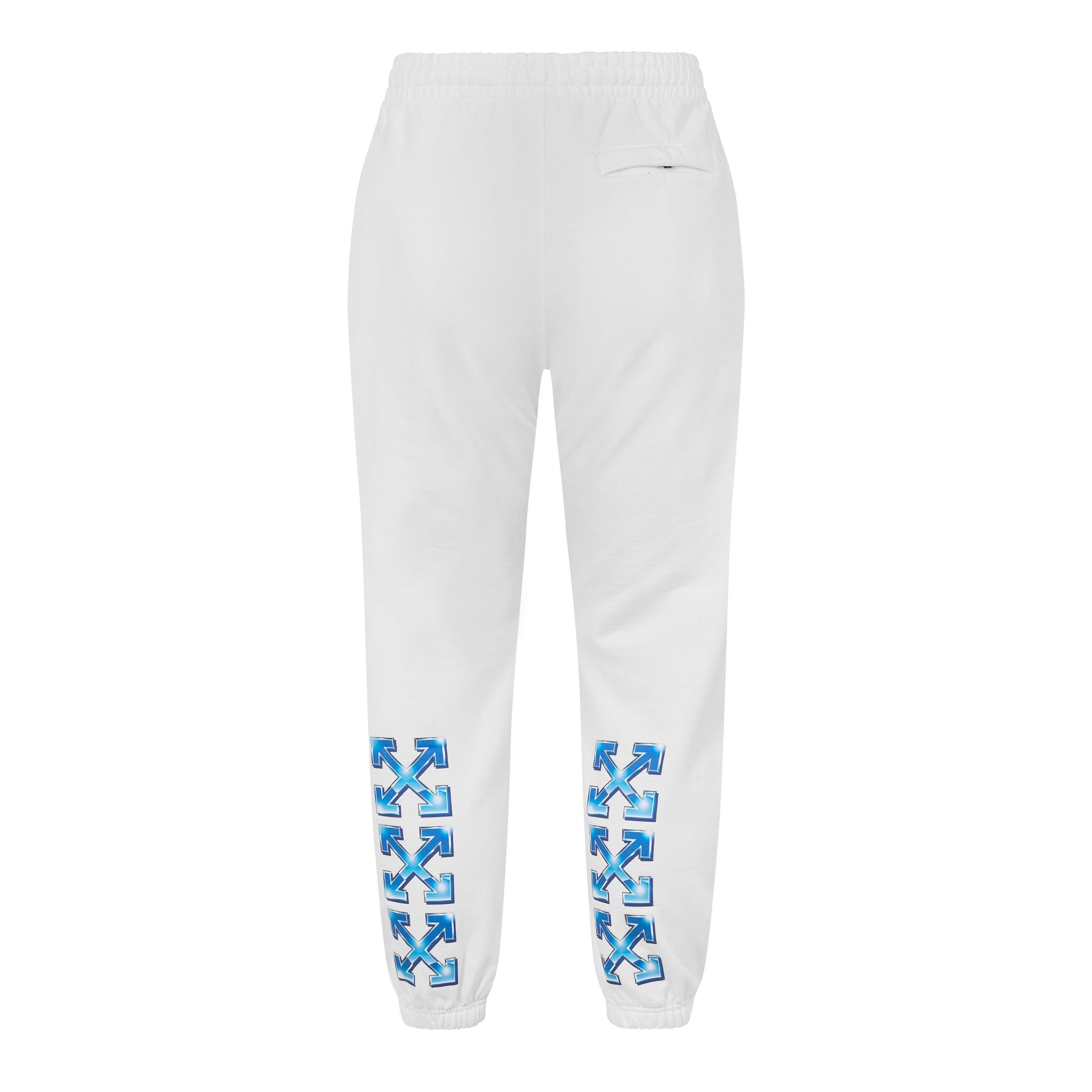 Weiß - Off White - Men's Slim Jogging Bottoms, Signature Logo - 2