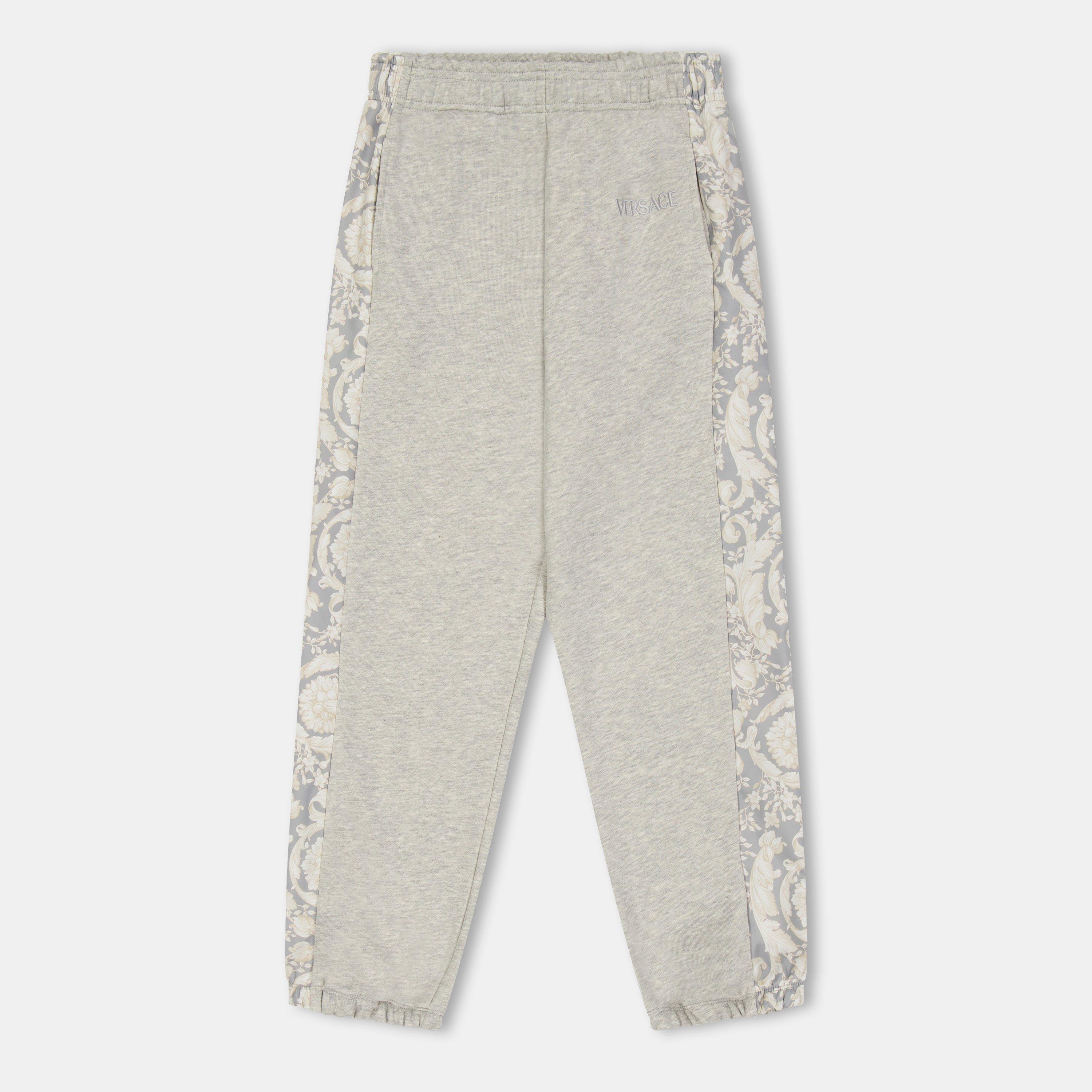 Versace Kids' Borroco Jog Closed Hem Fleece Joggers - Grey 2EU80 - Size 12Y