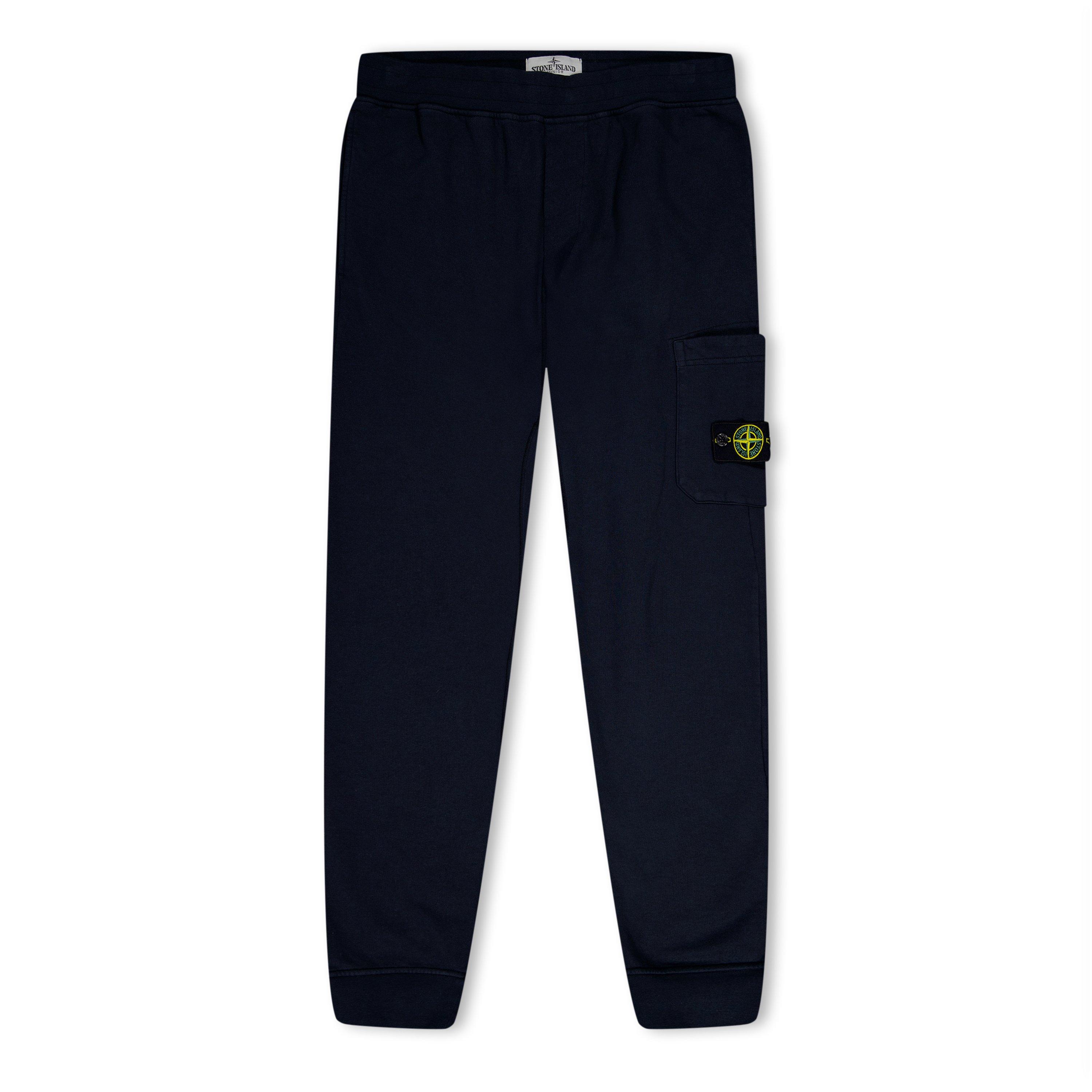 Stone Island Boys' Plain Cotton Compass Jogging Bottoms