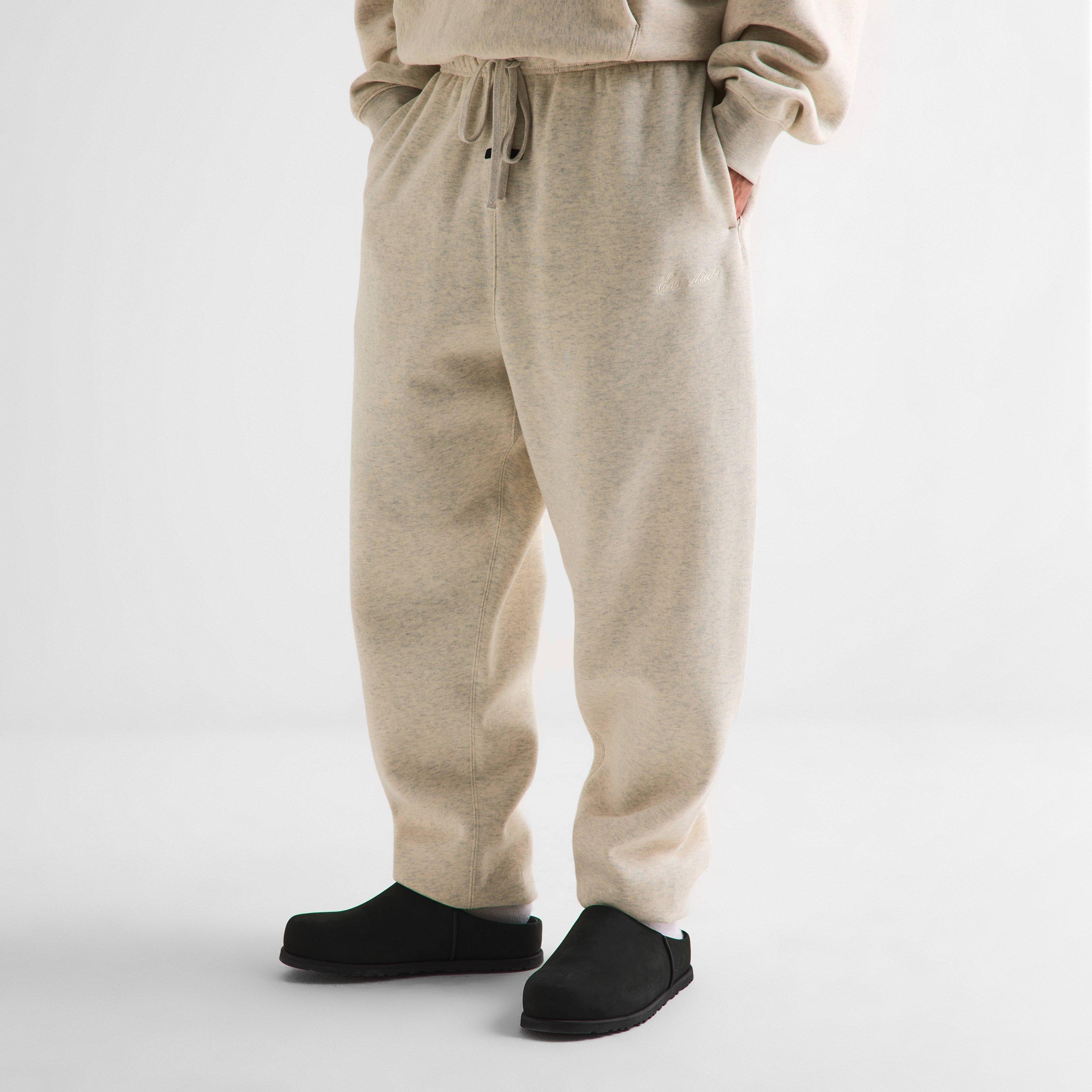 Oatmeal - Fear Of God Essentials - Men's Closed Hem Fleece Joggers - 3