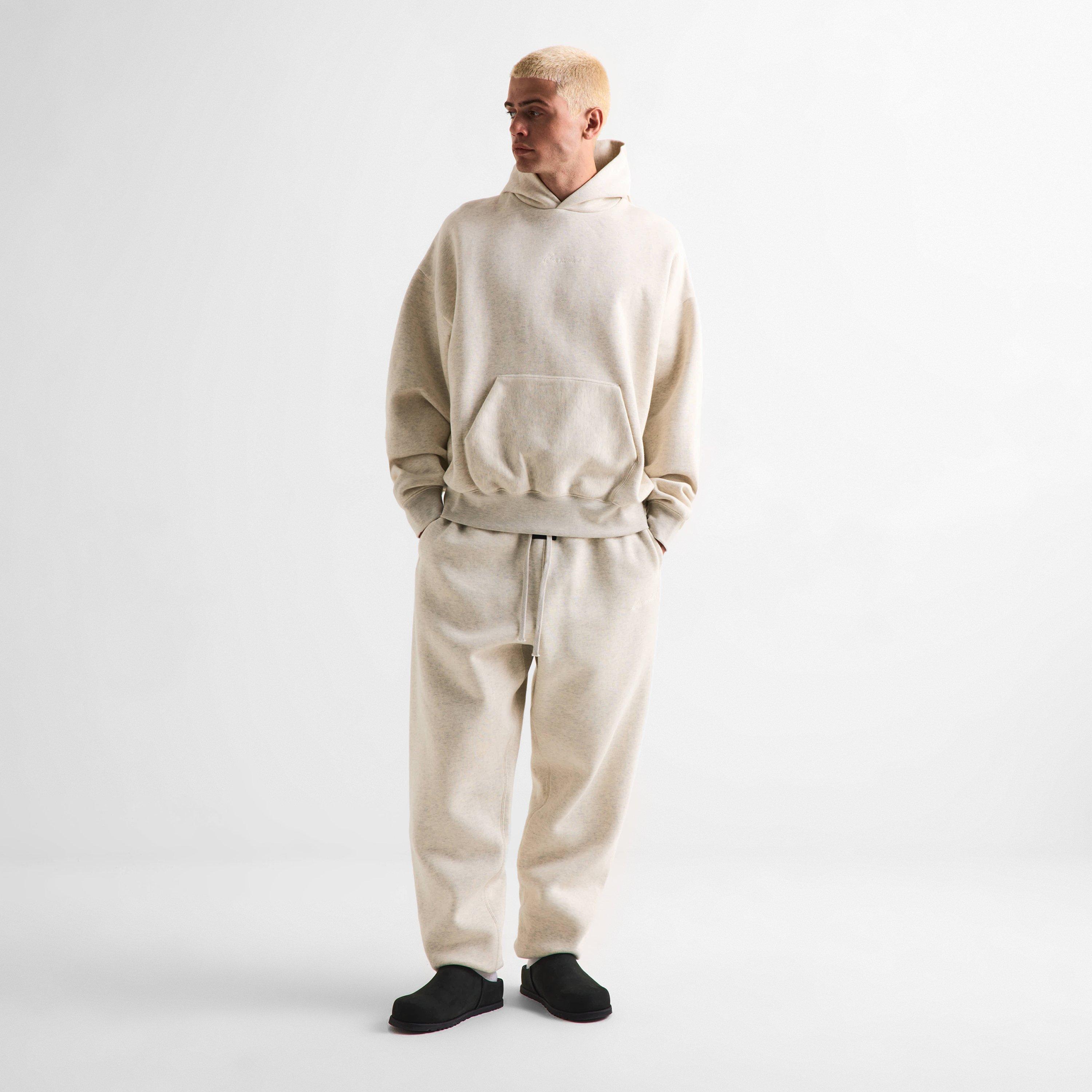 Oatmeal - Fear Of God Essentials - Men's Closed Hem Fleece Joggers - 6