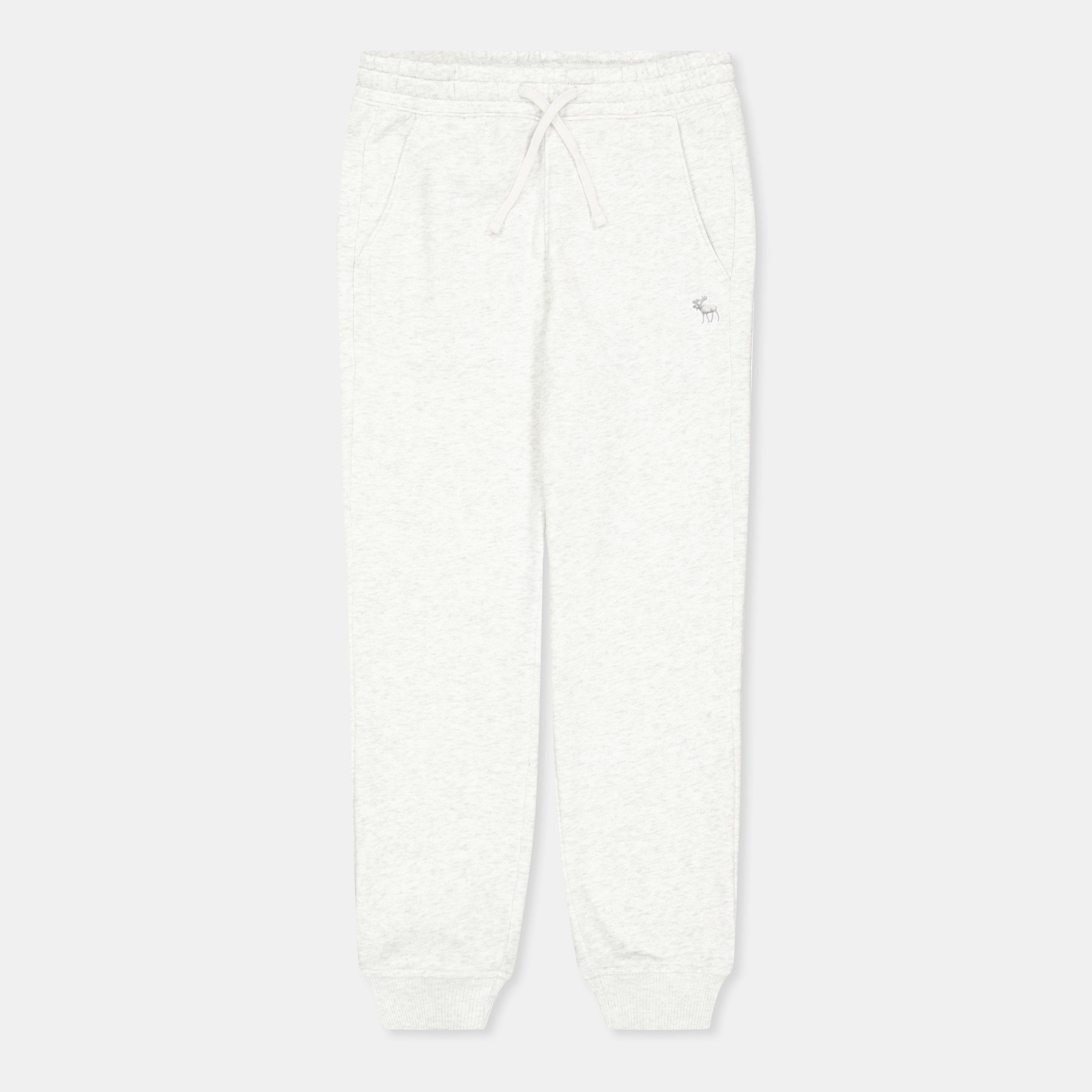 Abercrombie And Fitch Boys Kids' Closed Hem Fleece Joggers - Light Grey Gh3 - 13-14Y
