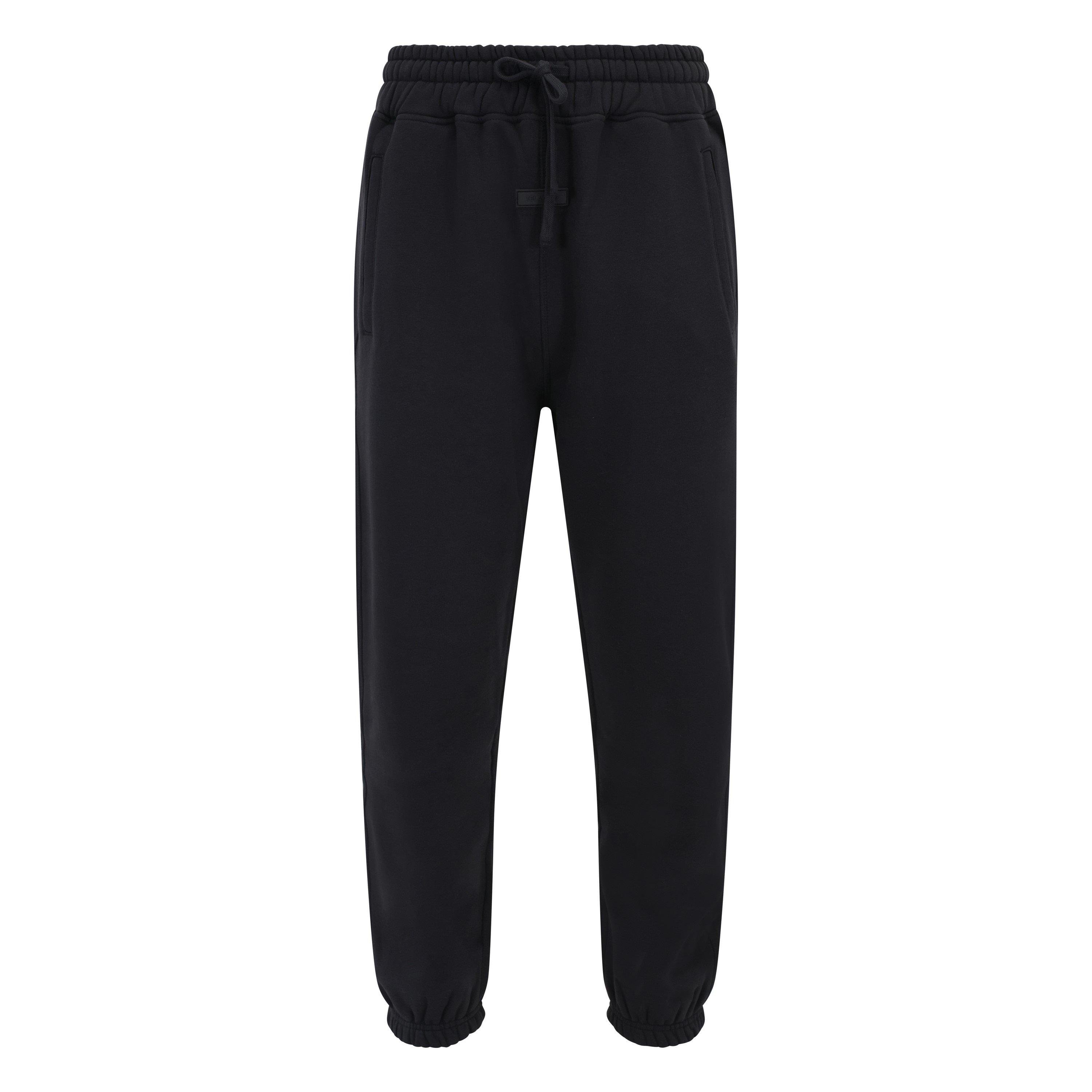 Negro - Tela Cruz - Men's Studio Cuffed Closed Hem Fleece Jogging Bottom - 2