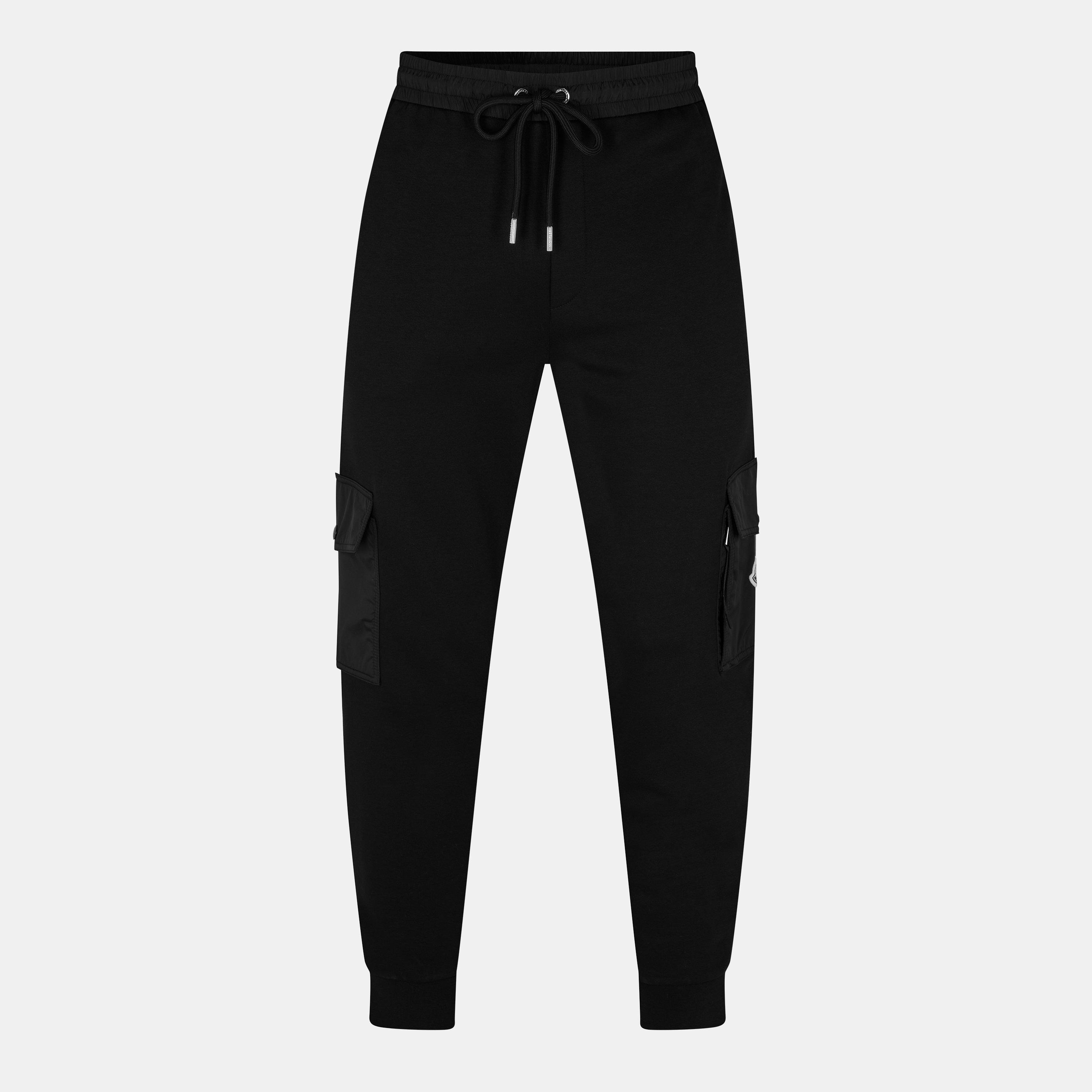 Black 999 - Moncler - Men's Fleece Closed Hem Joggers - 1
