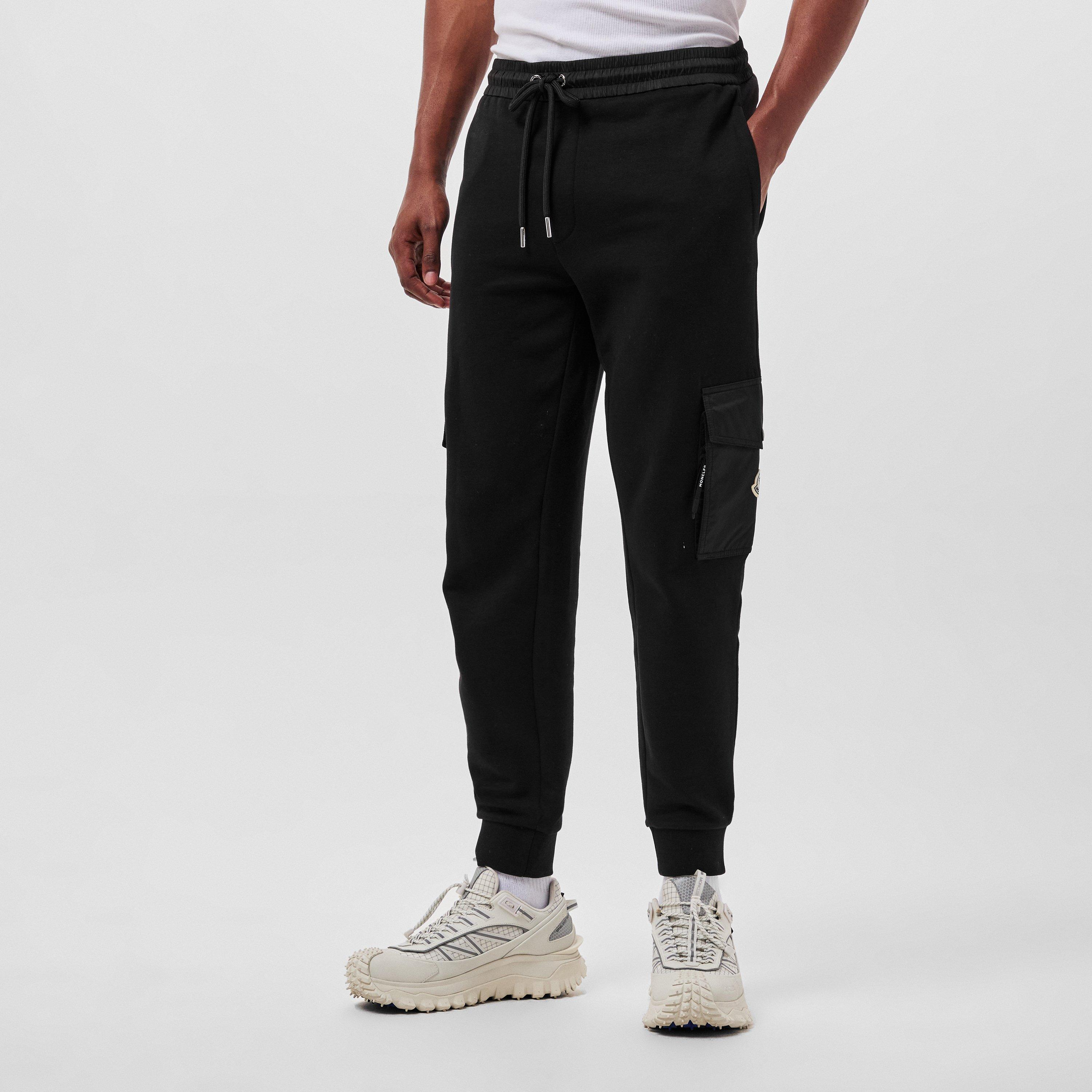 Black 999 - Moncler - Men's Closed Hem Fleece Jogging Bottoms - 3