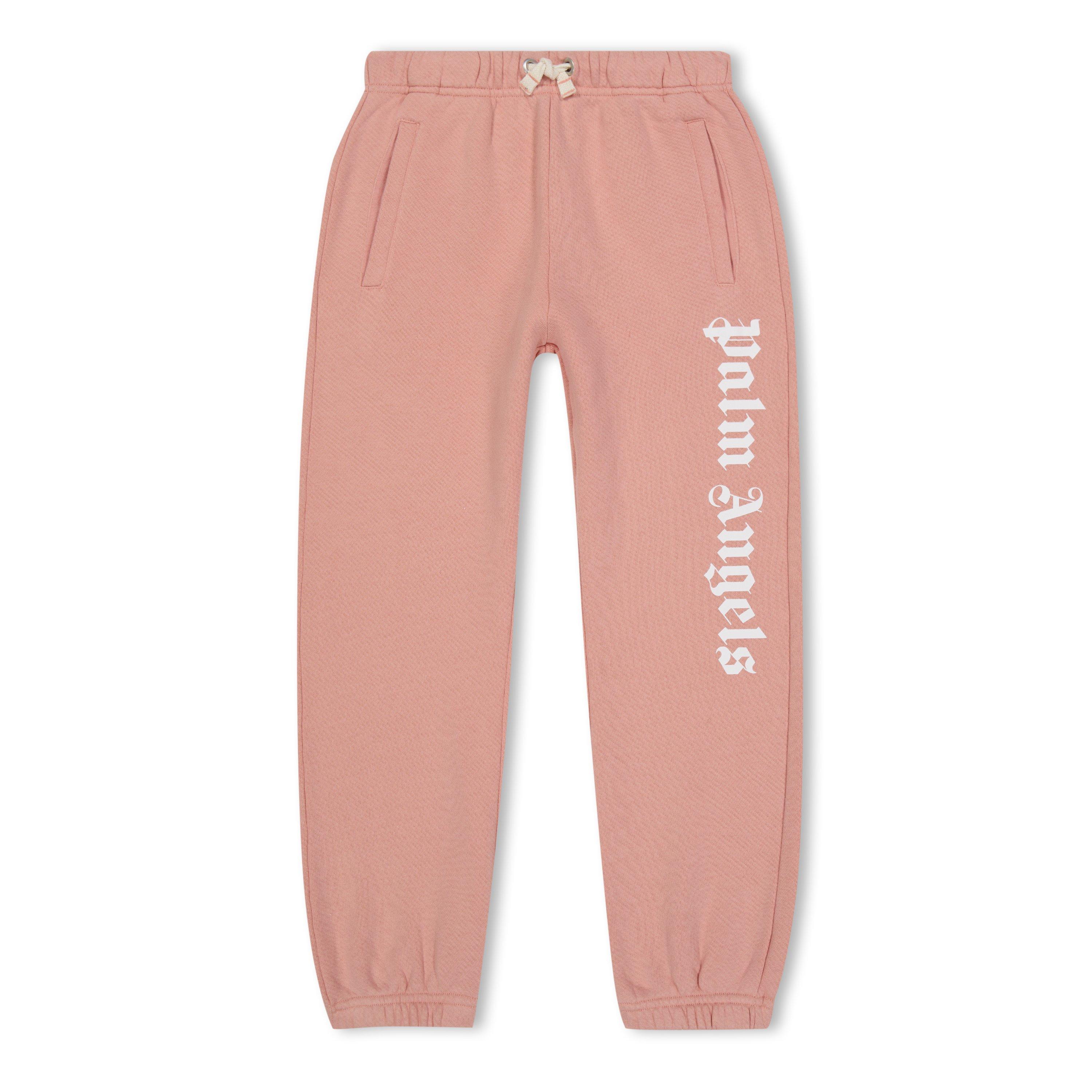 Pink/White - Palm Angels - Logo Jogging Bottoms Juniors - 1