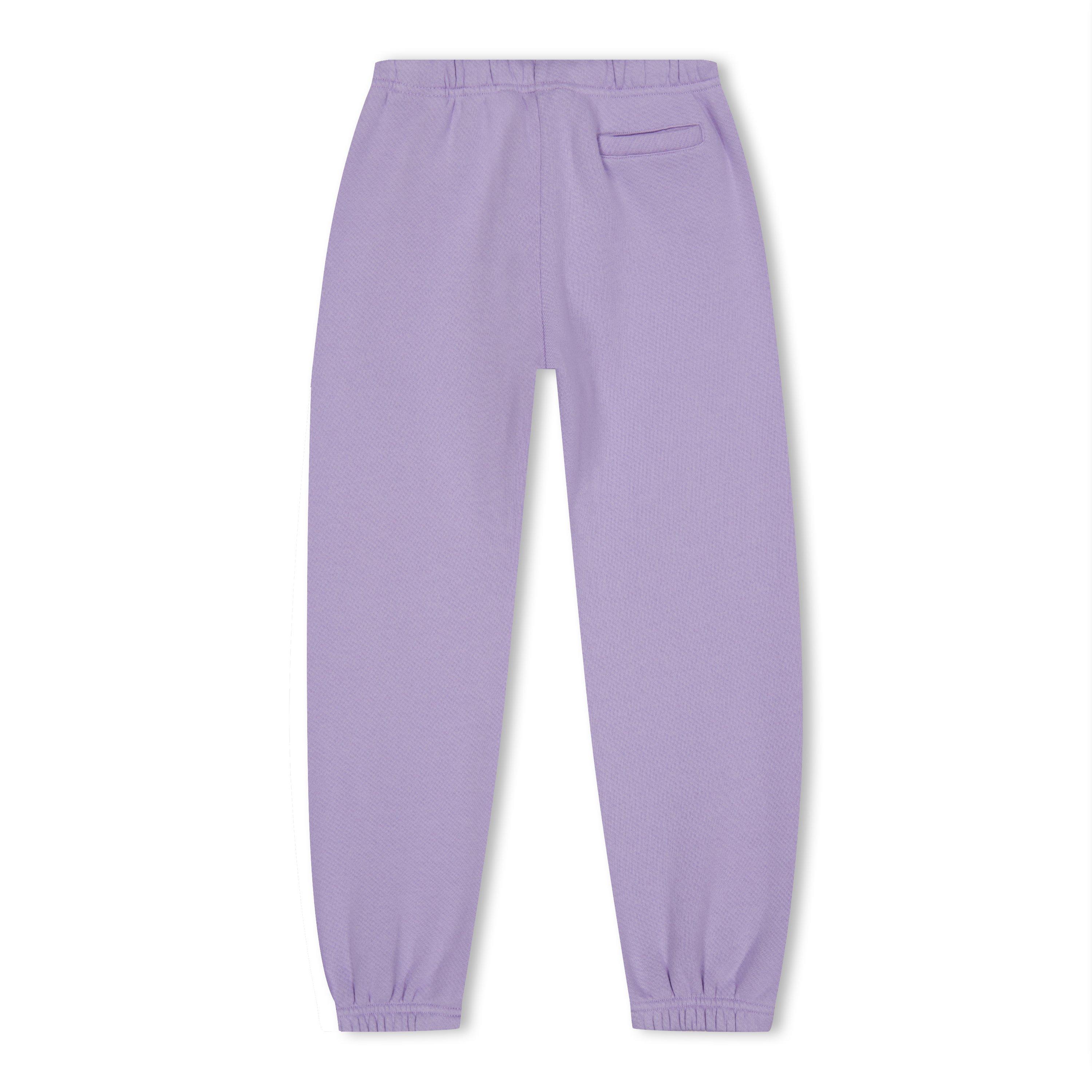 Lilla/Bianco - Palm Angels - Logo Jogging Bottoms Juniors - 2