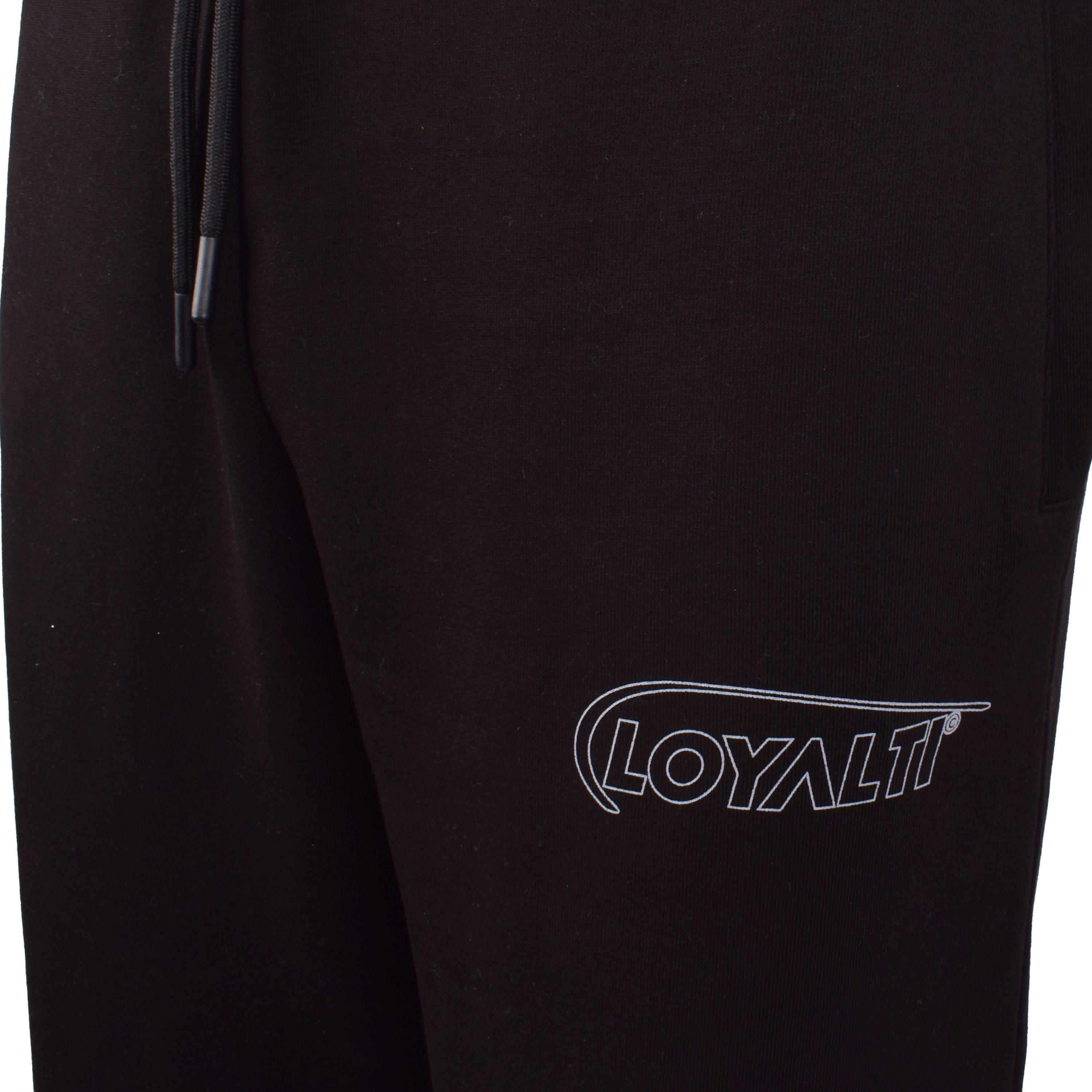 Zwart - Loyalti - Badge Closed Hem Fleece Joggers - 3