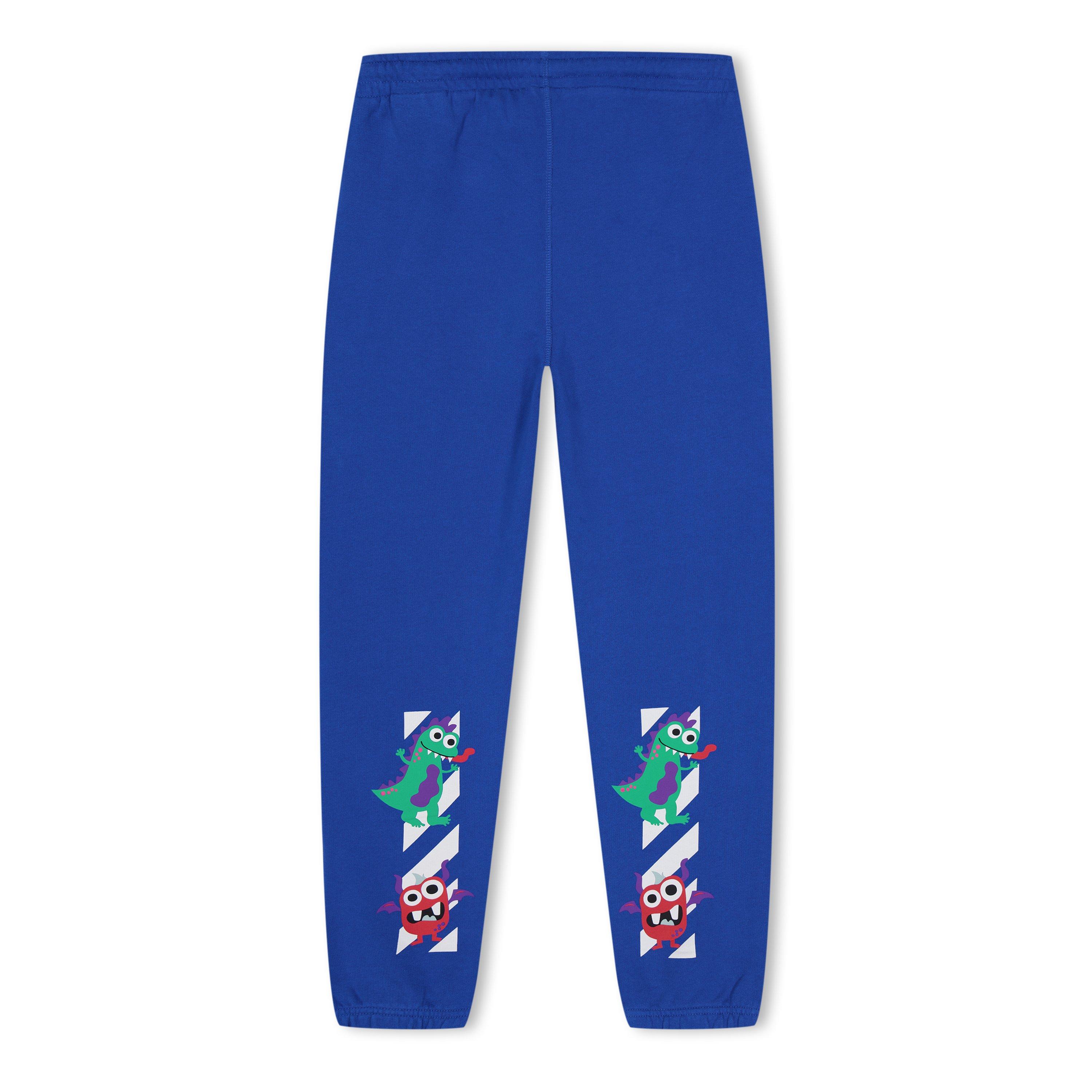 Blue/White - Off White - Kids Monster Logo Jogging Bottoms, Trousers - 2