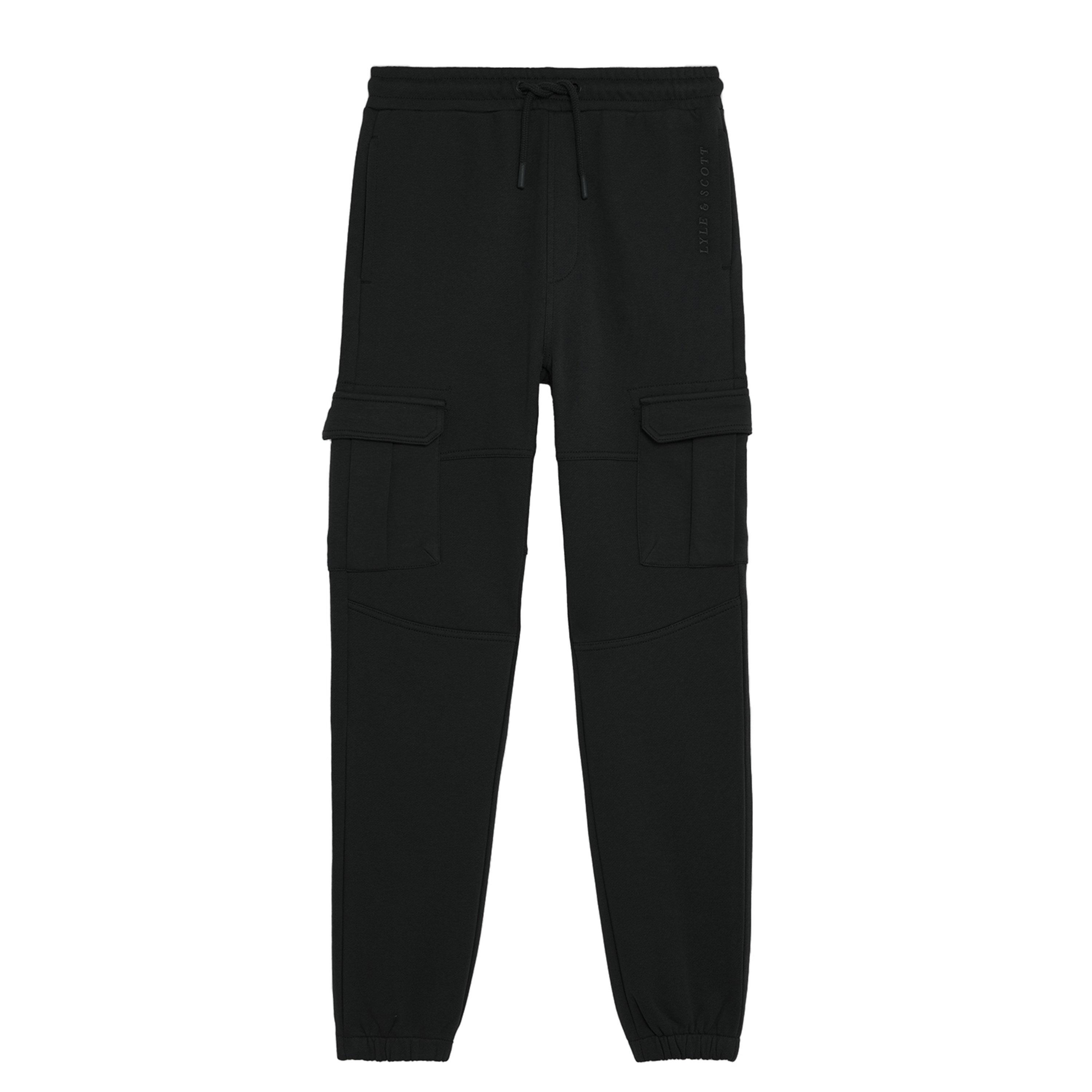 Lyle And Scott Boys Kids' Closed Hem Fleece Joggers - Black Z865 - 10-11Y