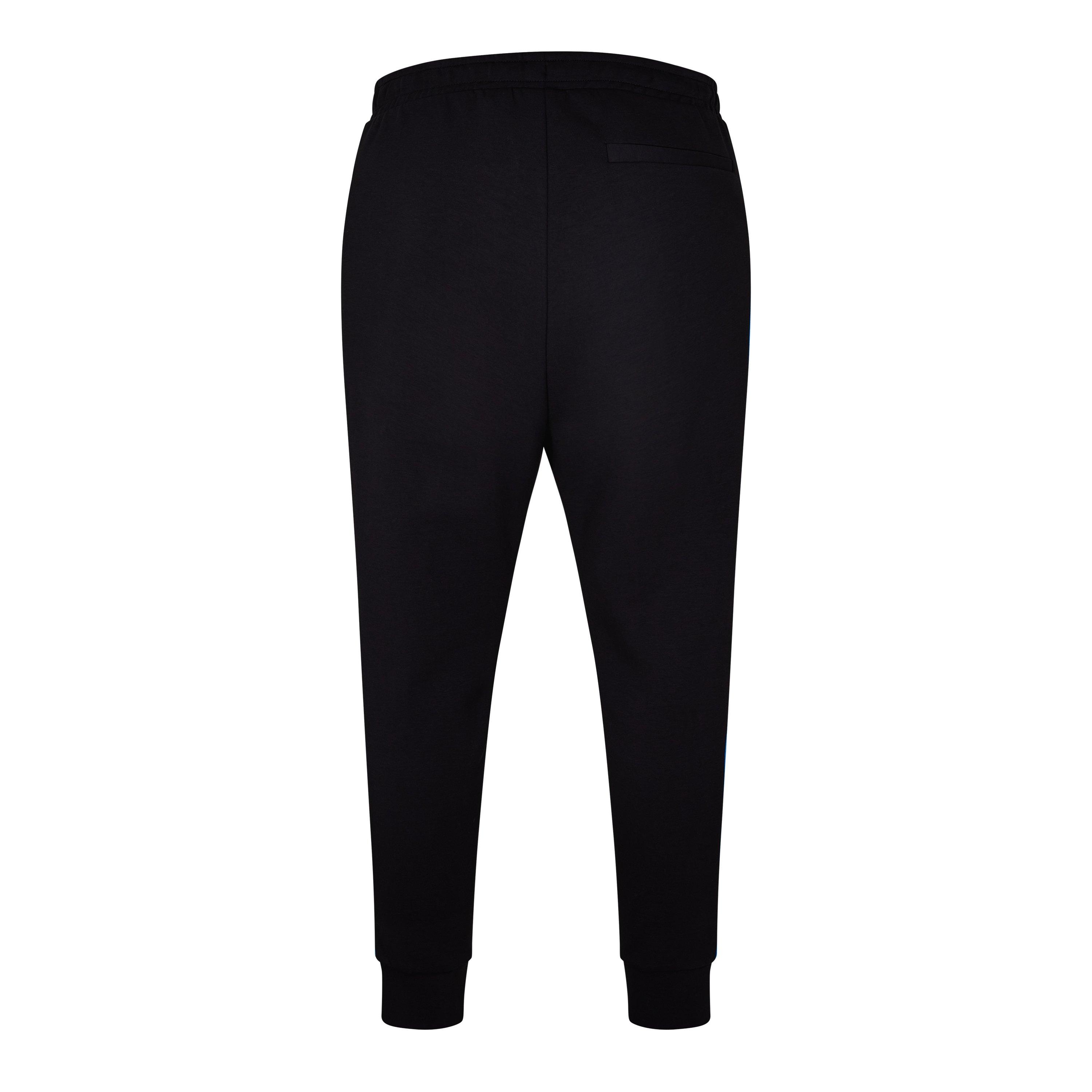 Black 001 - Boss - HBG Hadiko 1 Closed Hem Fleece Joggers - 3