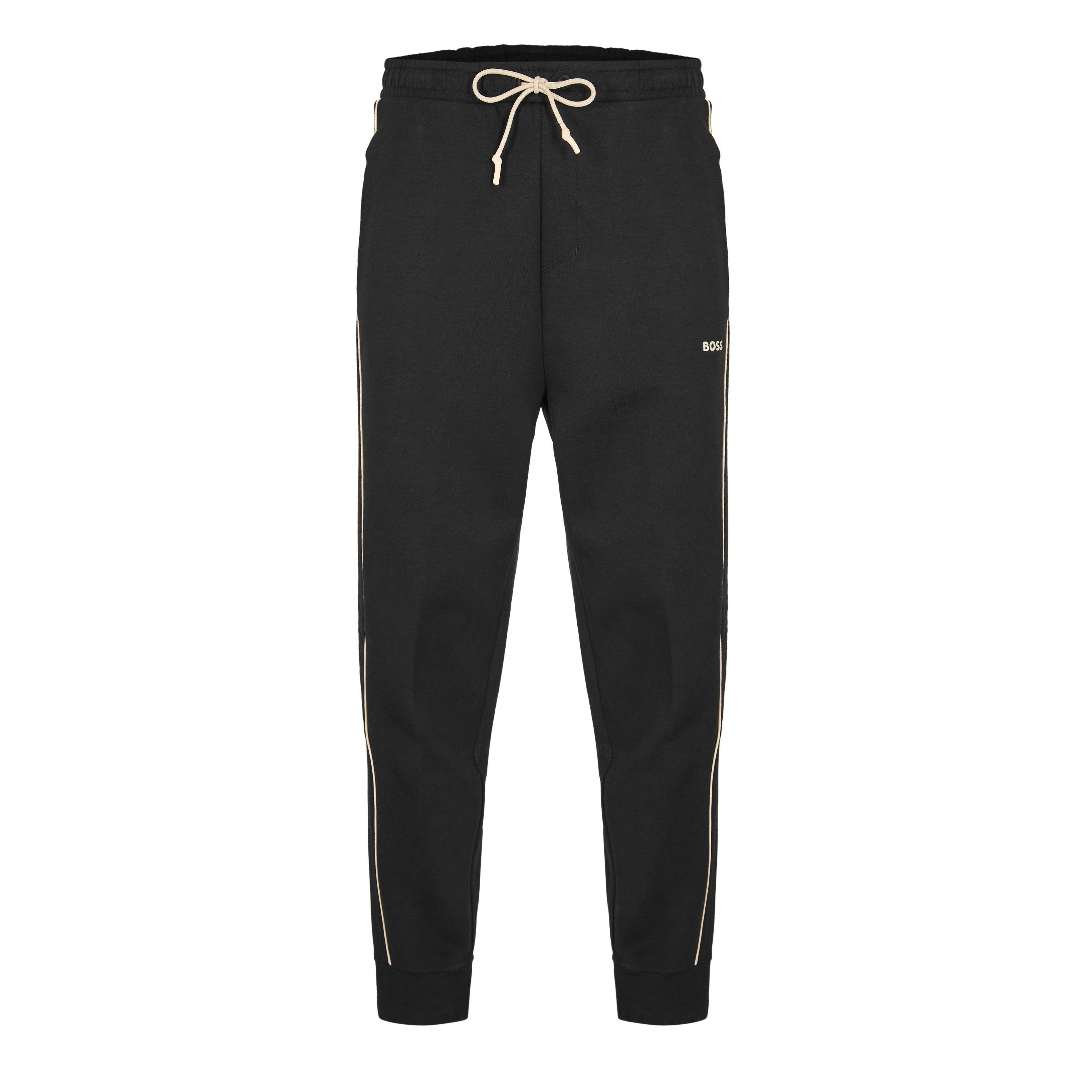 Black - Boss - Men's HBG Hadiko 1 Closed Hem Fleece Joggers - 1