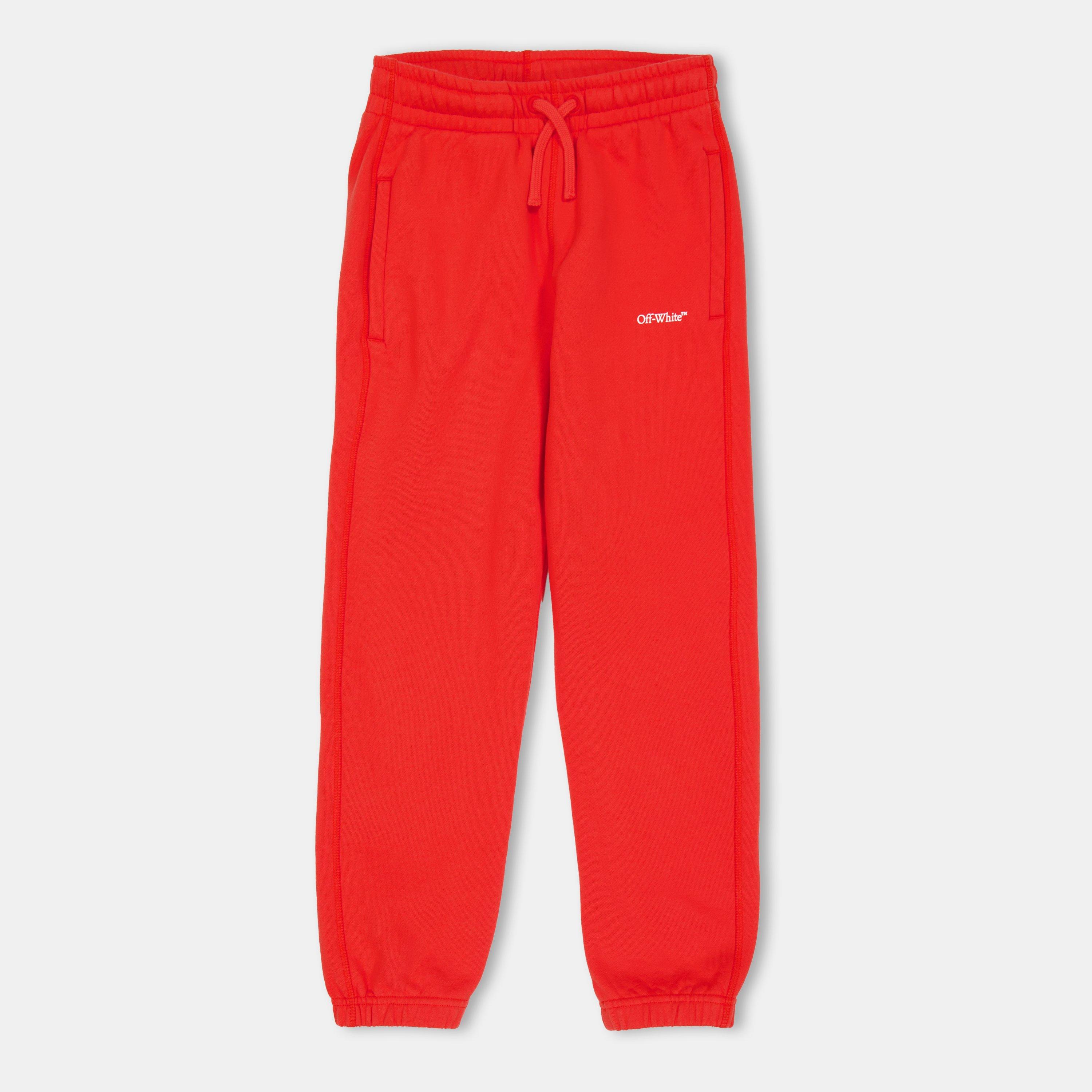 Red 2501 - Off White - Unisex Kids' Closed Hem Fleece Joggers - 1