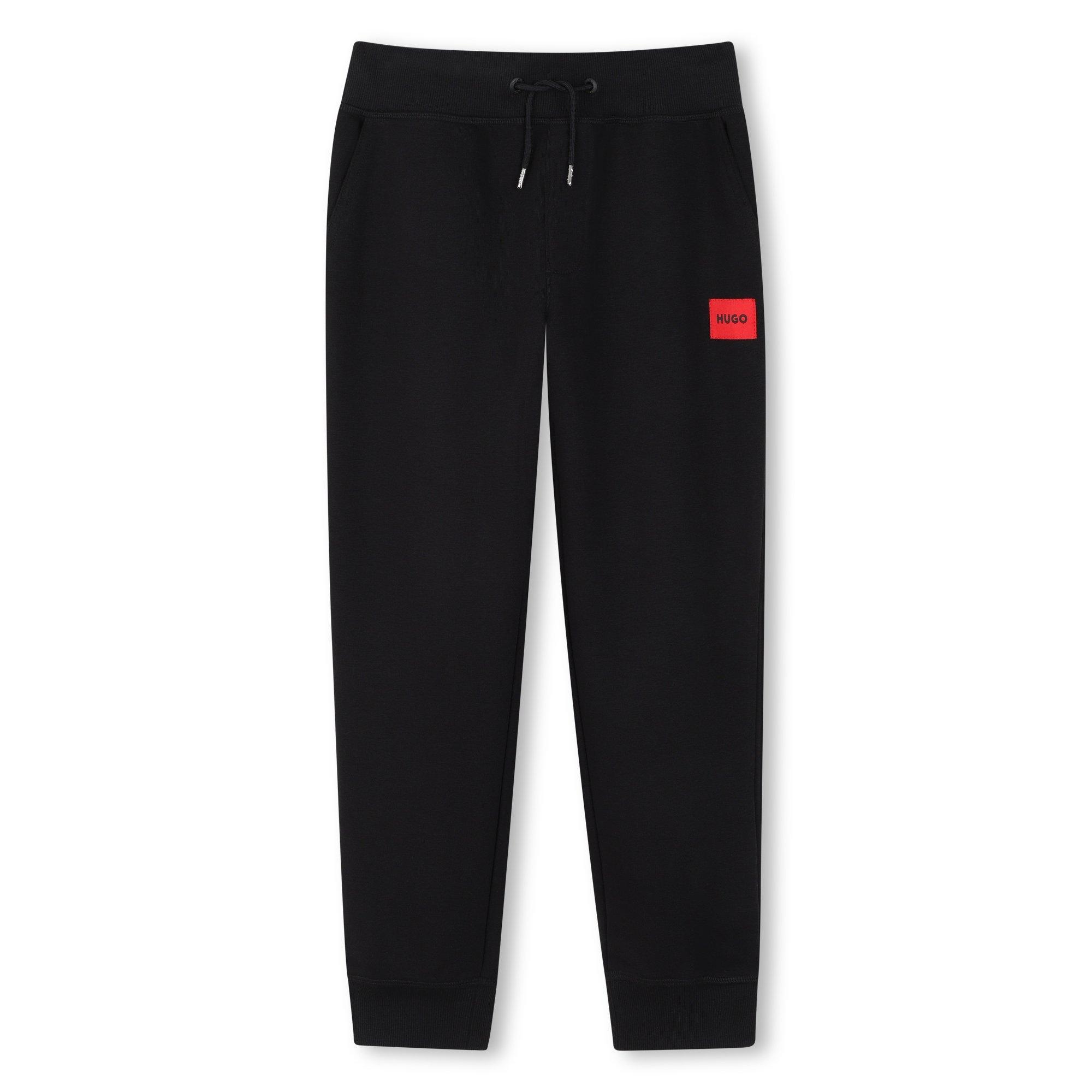 Hugo Kids' Closed Hem Fleece Joggers - Black 09B - Size 8Y