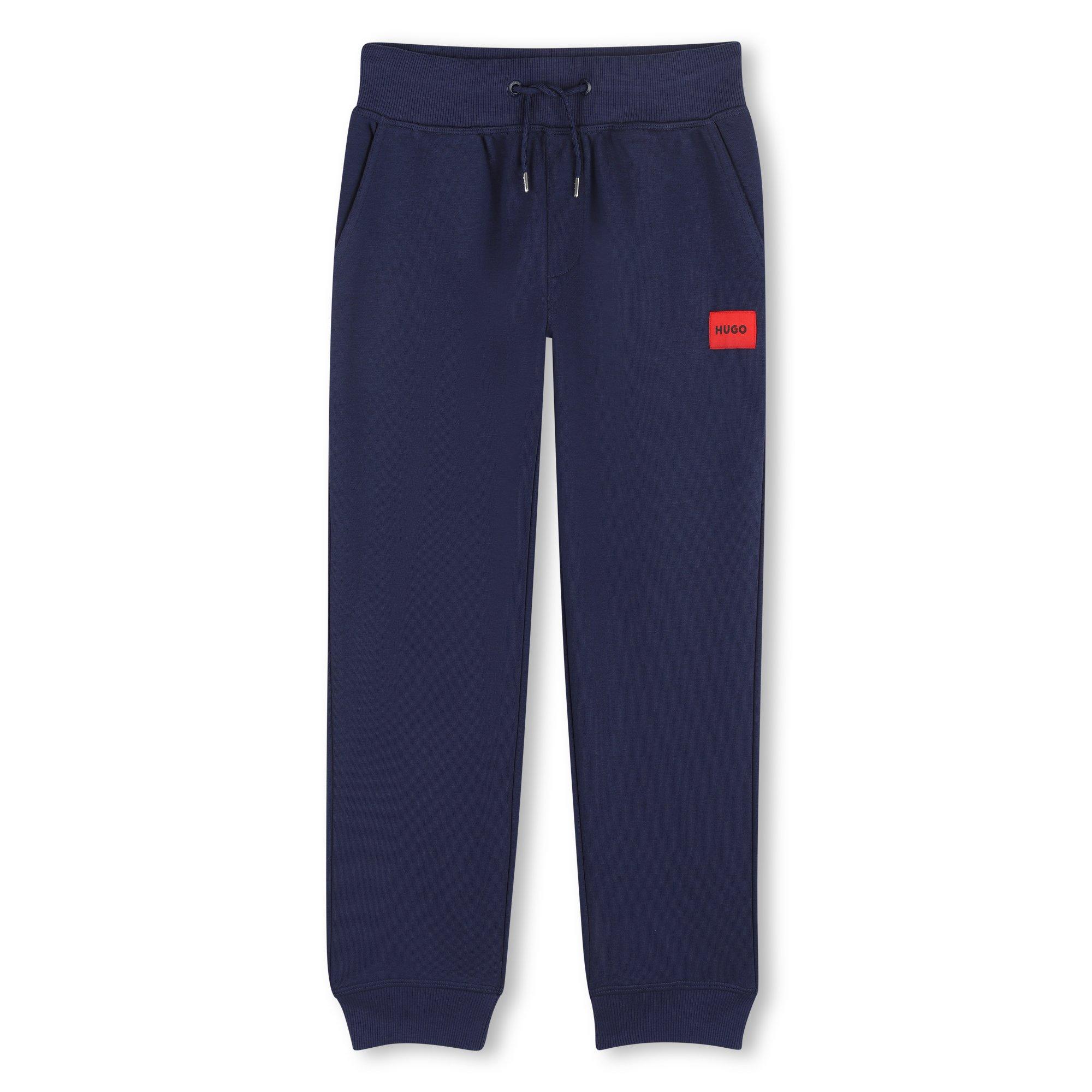 Hugo Boys Kids' Closed Hem Fleece Joggers - Navy Blue - 8Y