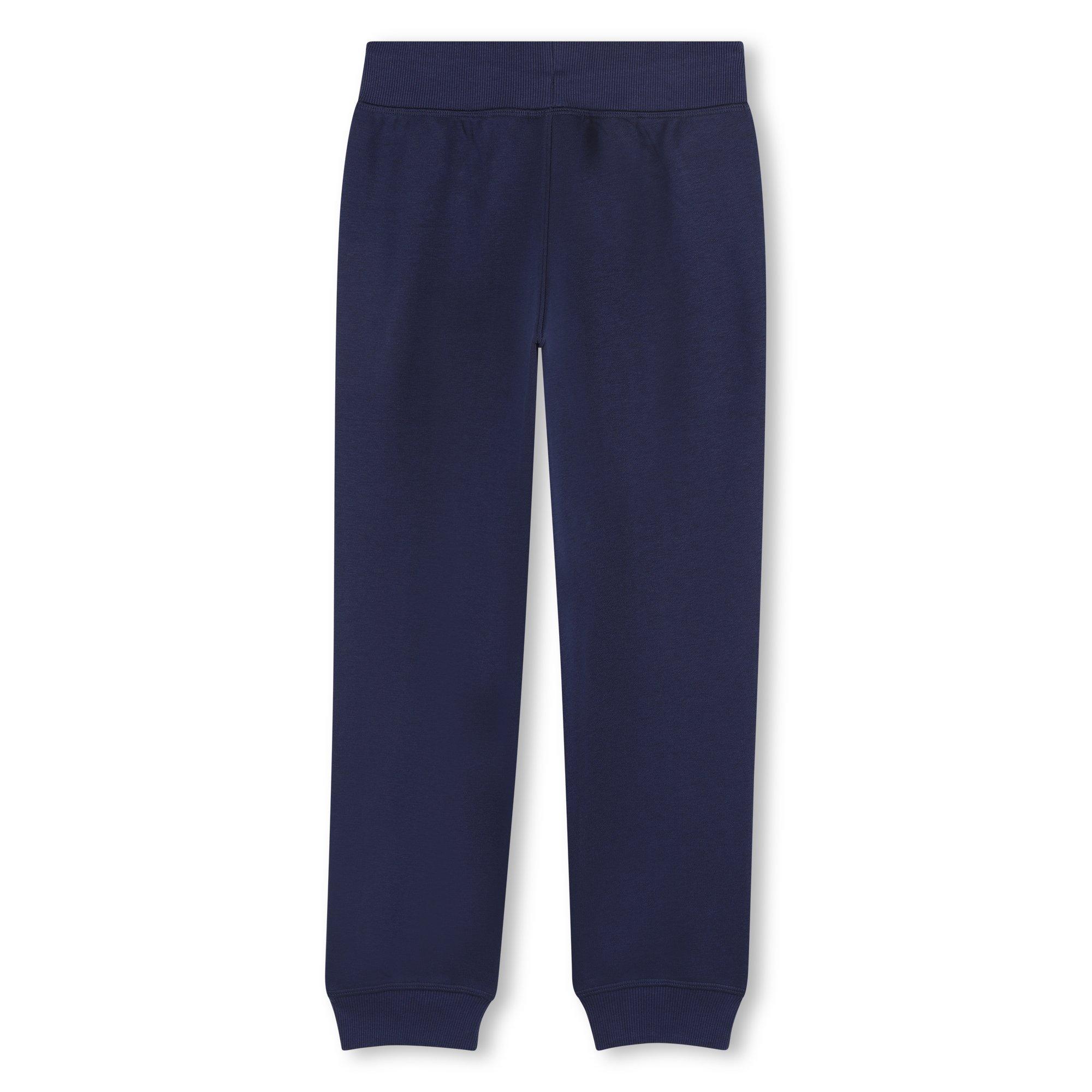 Navy Blue - Hugo - Kids' Closed Hem Fleece Joggers - 2