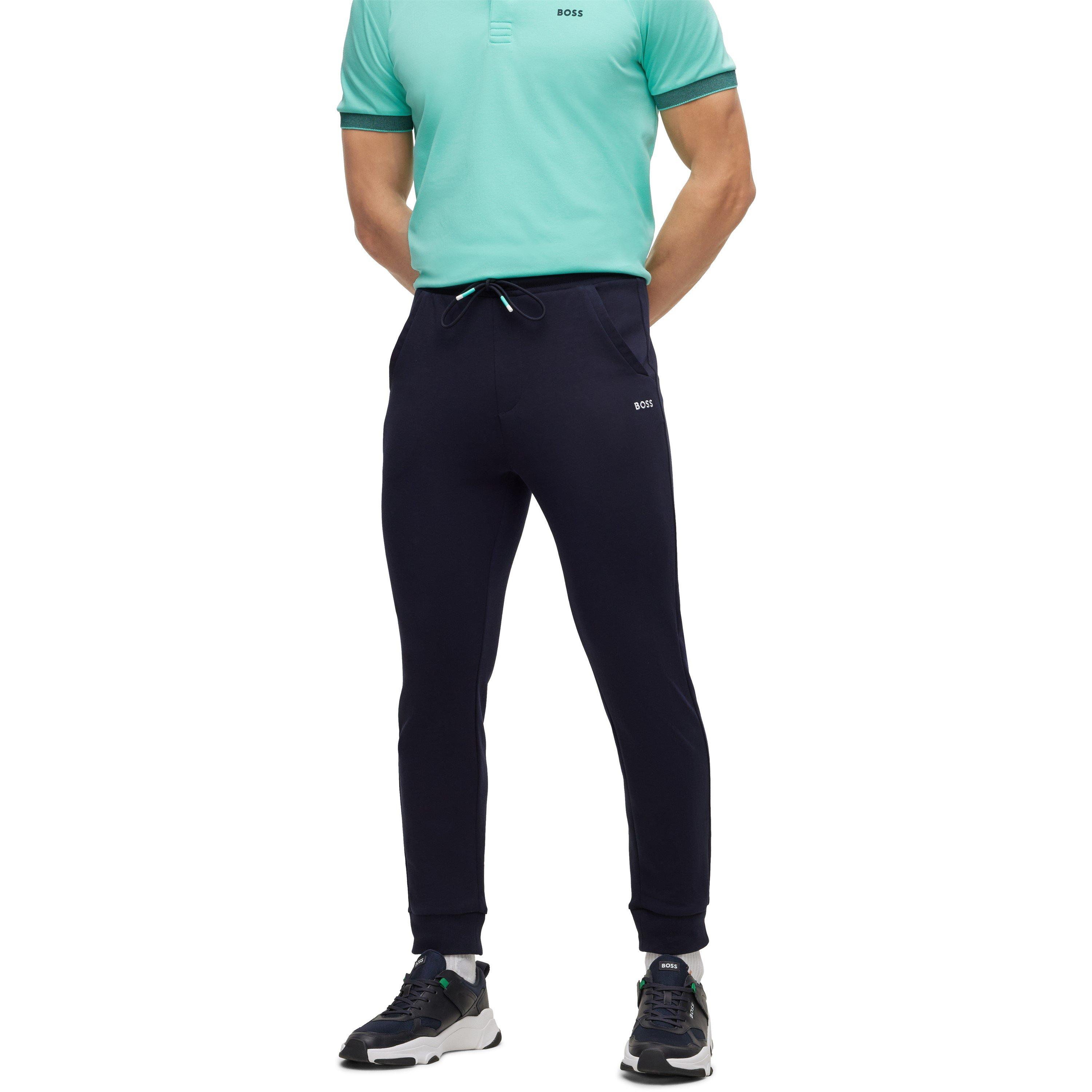 Blue - Boss - Men's Hadiko Closed Hem Fleece Joggers - 2