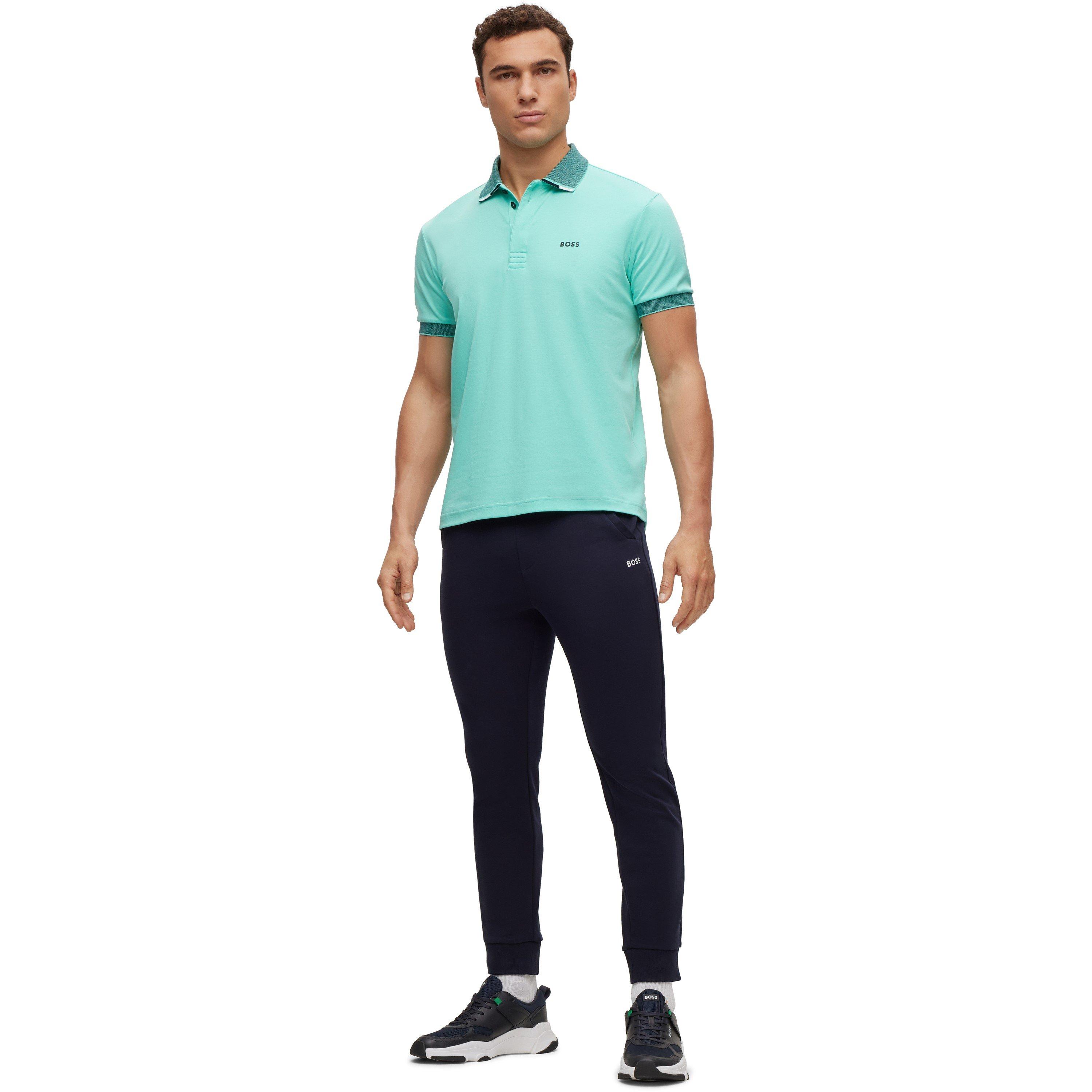 Blue - Boss - Men's Hadiko Closed Hem Fleece Joggers - 5