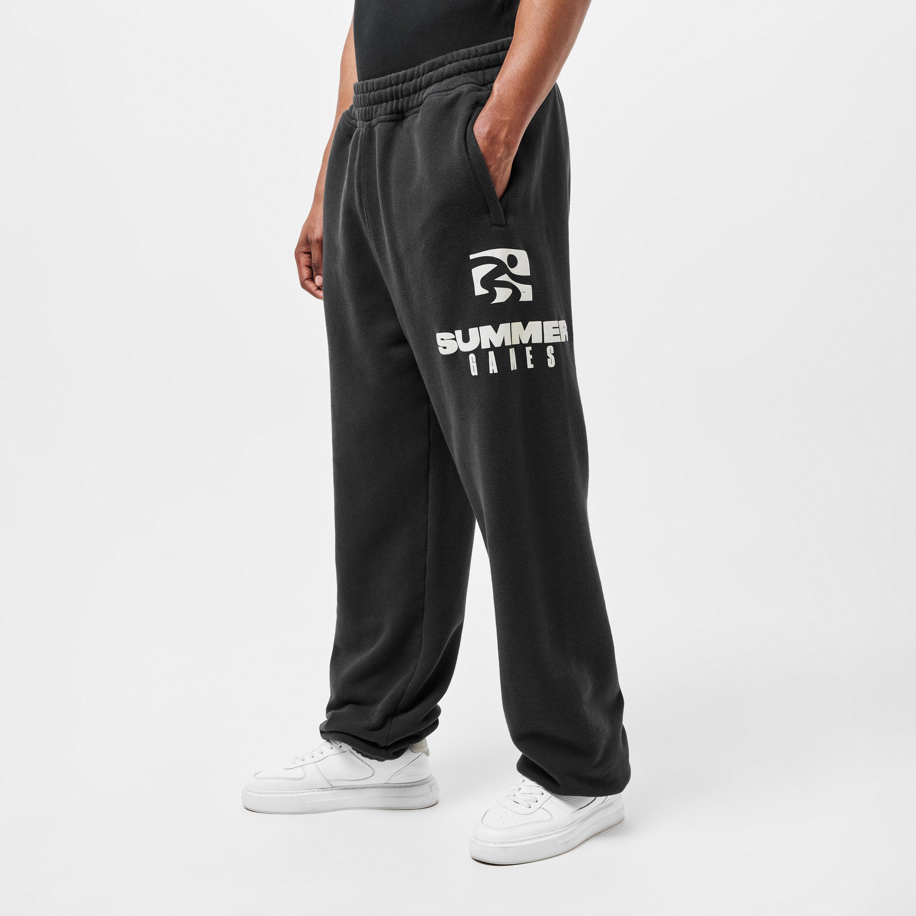Jet Black - Summer Games - Men's Logo Closed Hem Fleece Joggers - 3