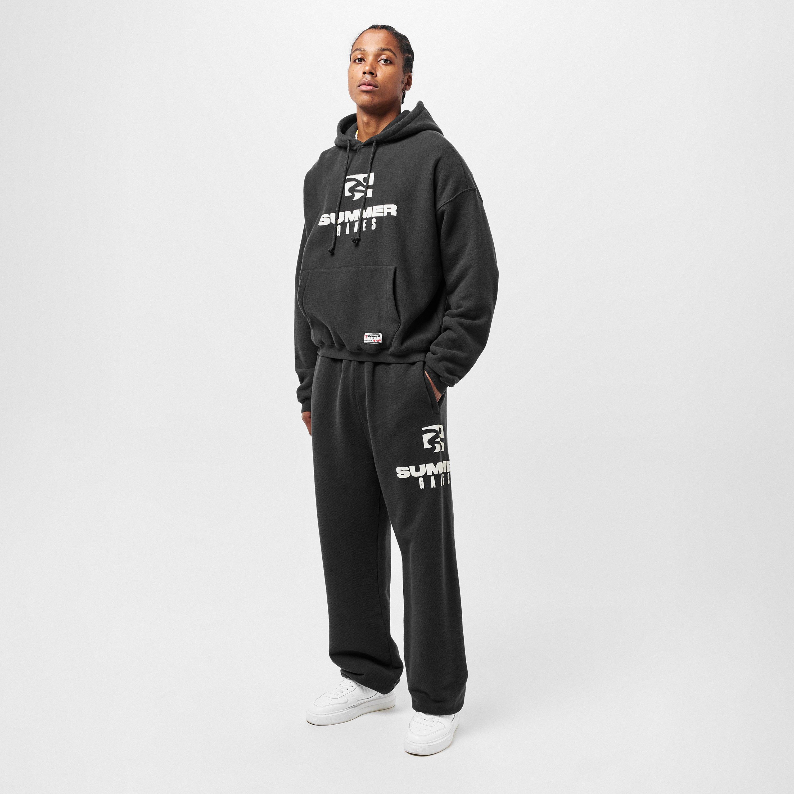 Jet Black - Summer Games - Men's Logo Closed Hem Fleece Joggers - 6