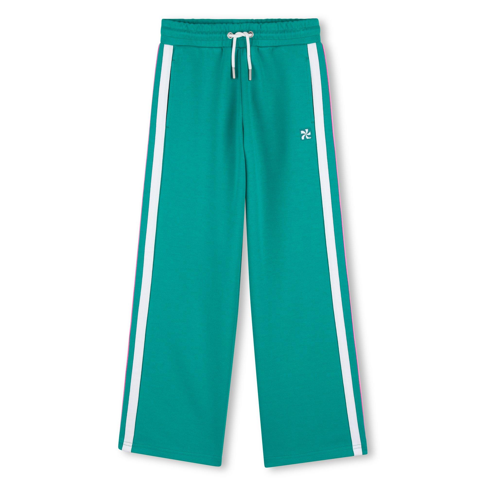 Kids Around Girls Closed Hem Fleece Jogging Bottoms - Green - 6Y